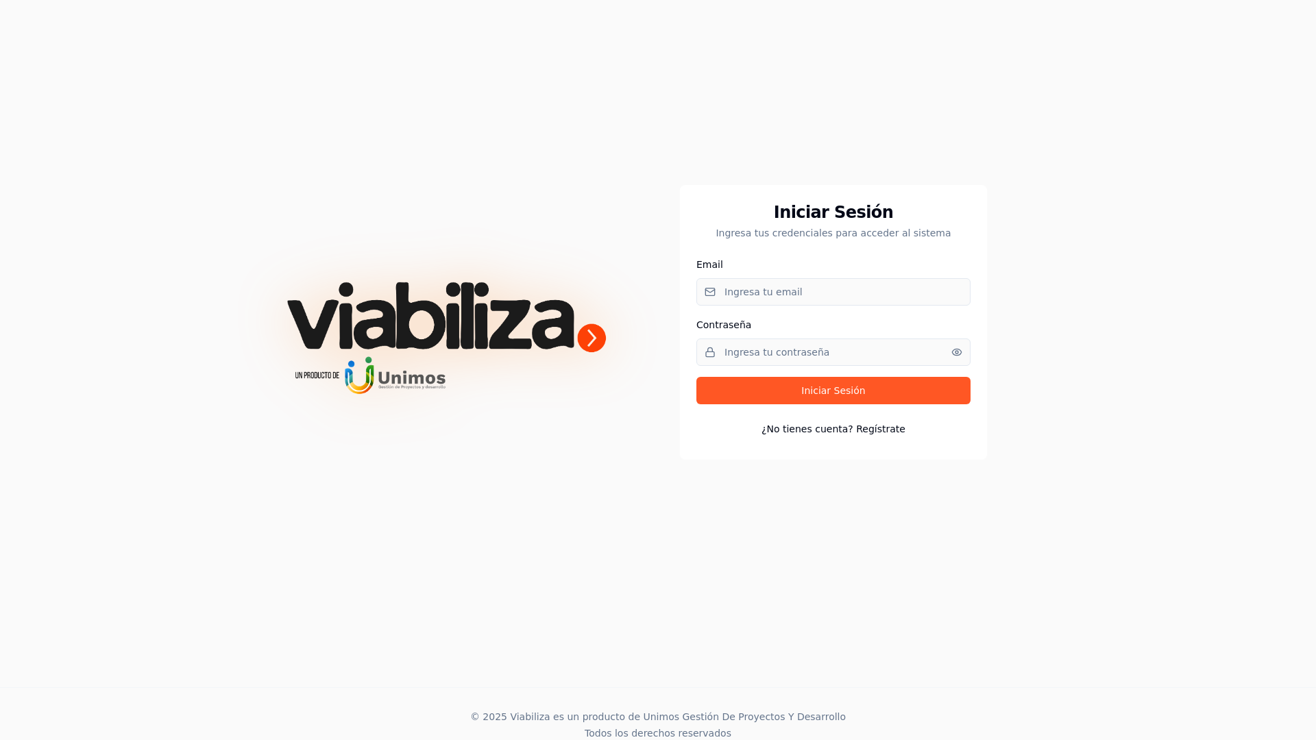 website screenshot of https://viabiliza.app/