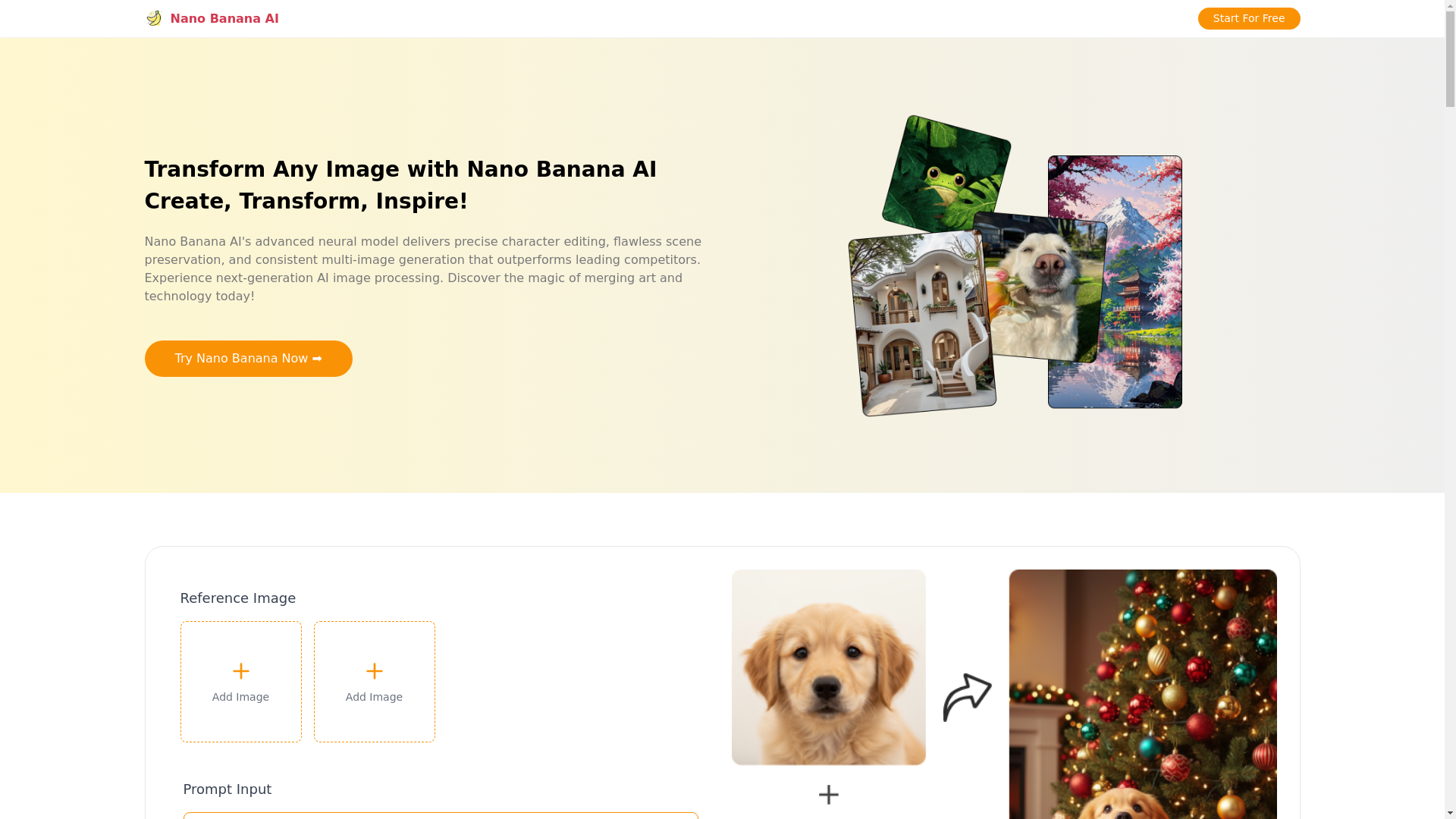 website screenshot of https://nano-banana-d8n.pages.dev/