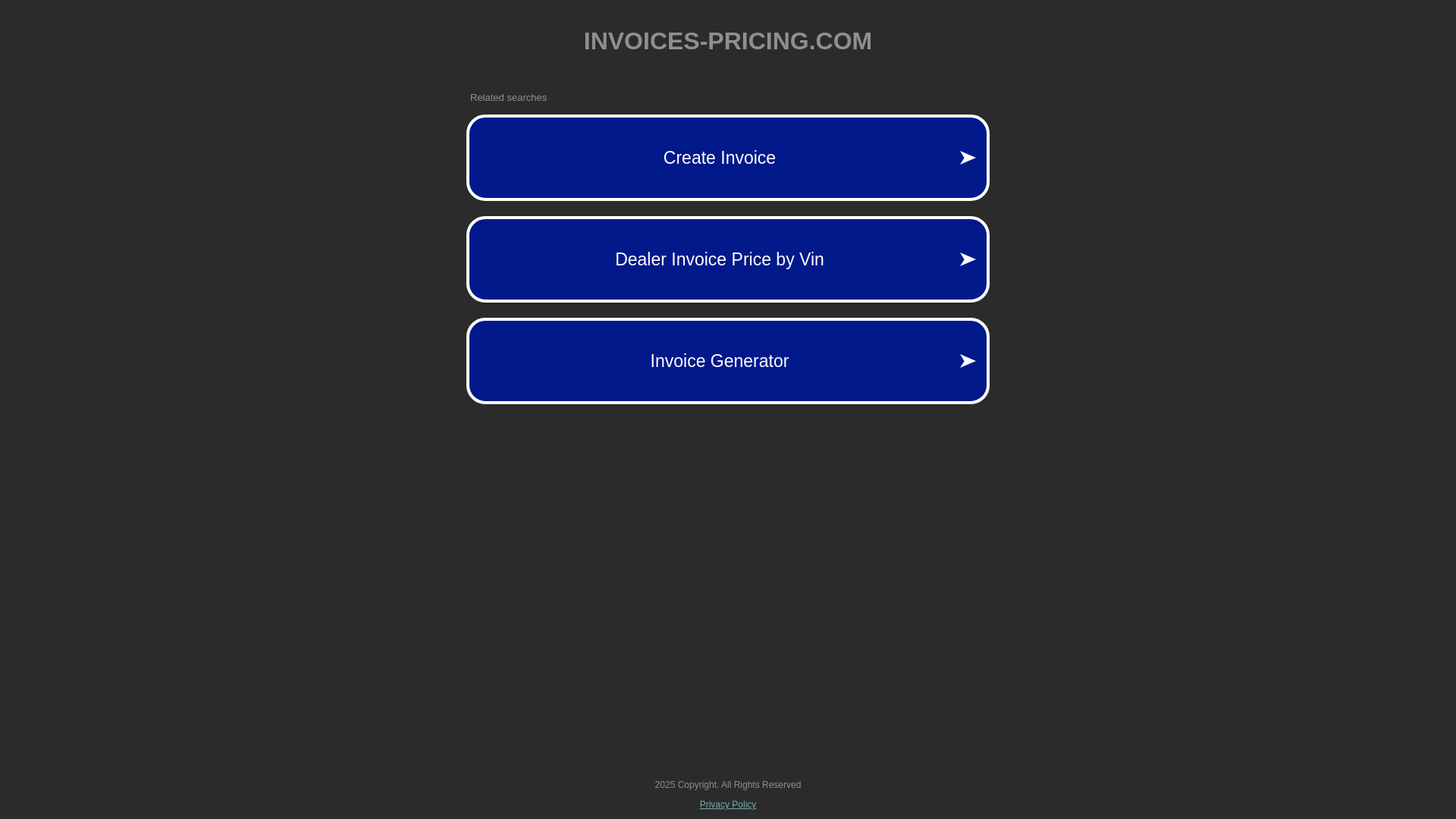website screenshot of https://invoices-pricing.com/