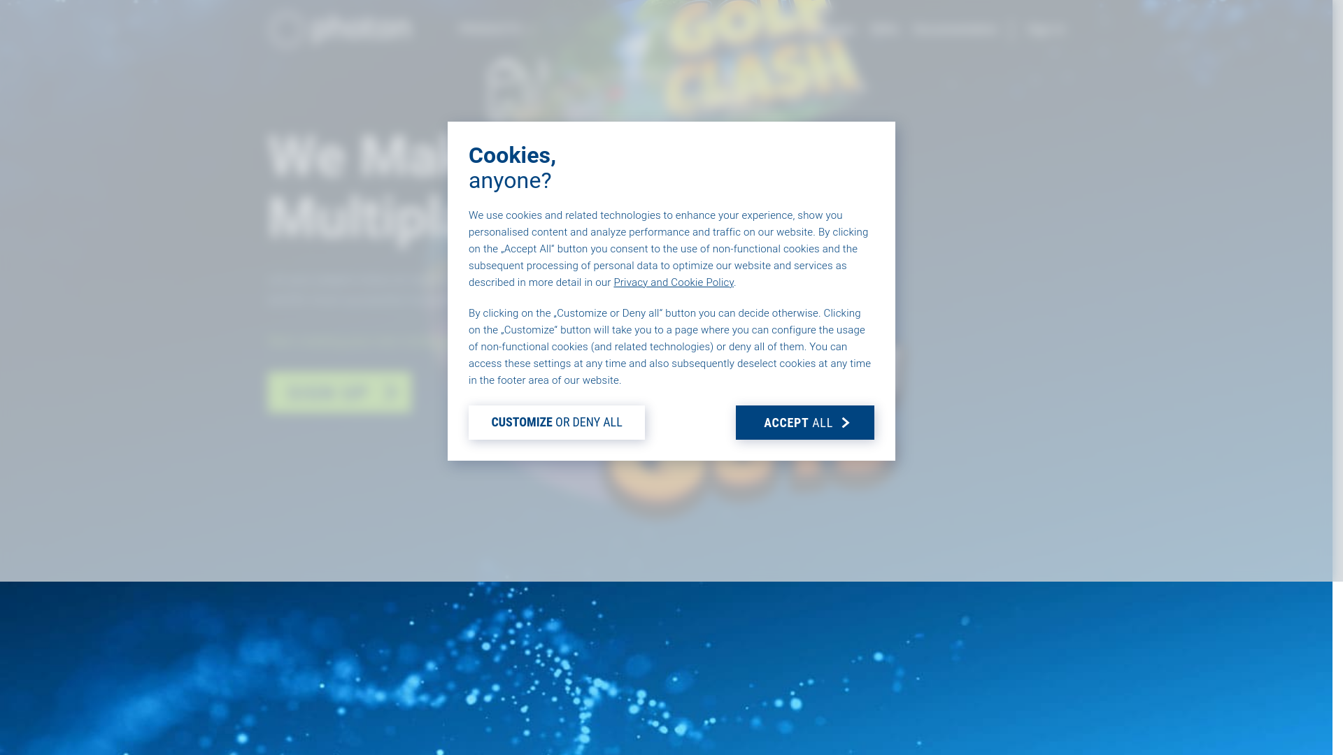 website screenshot of https://exitgames.com