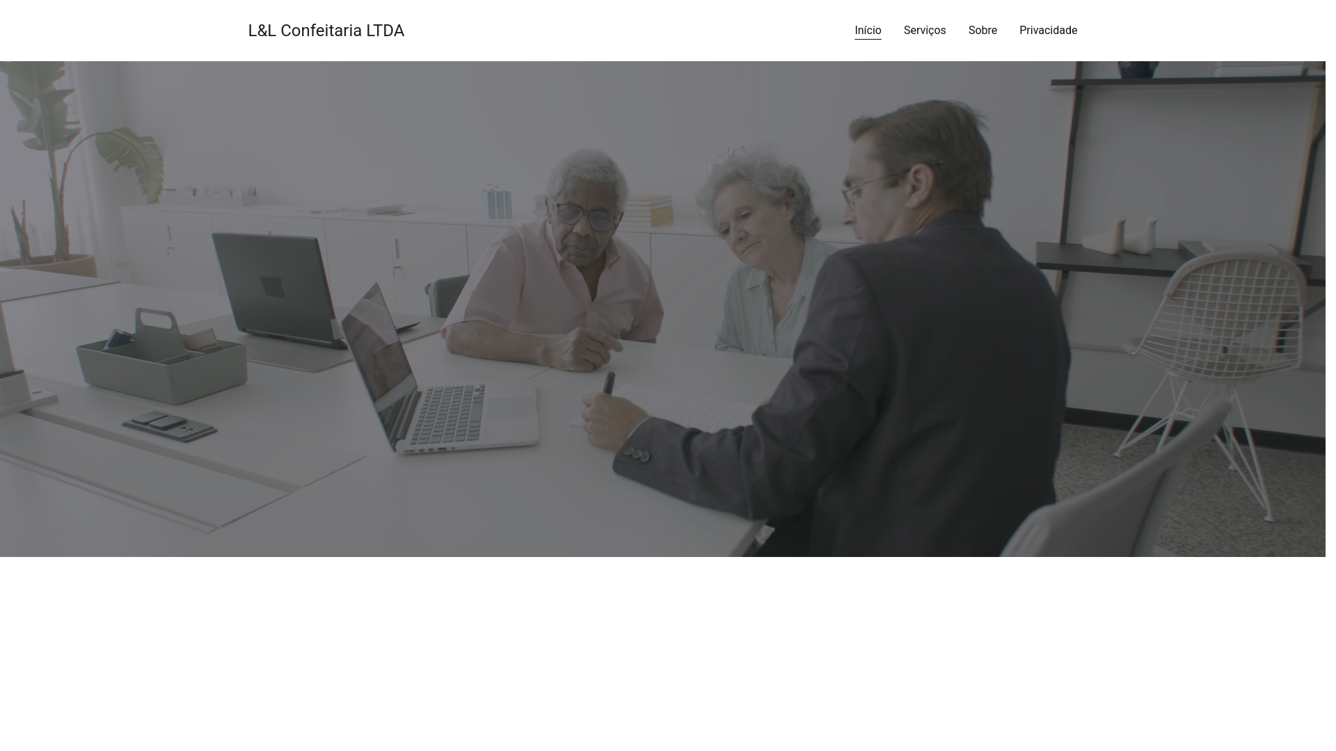 website screenshot of https://llconfeitarialtda.shop/