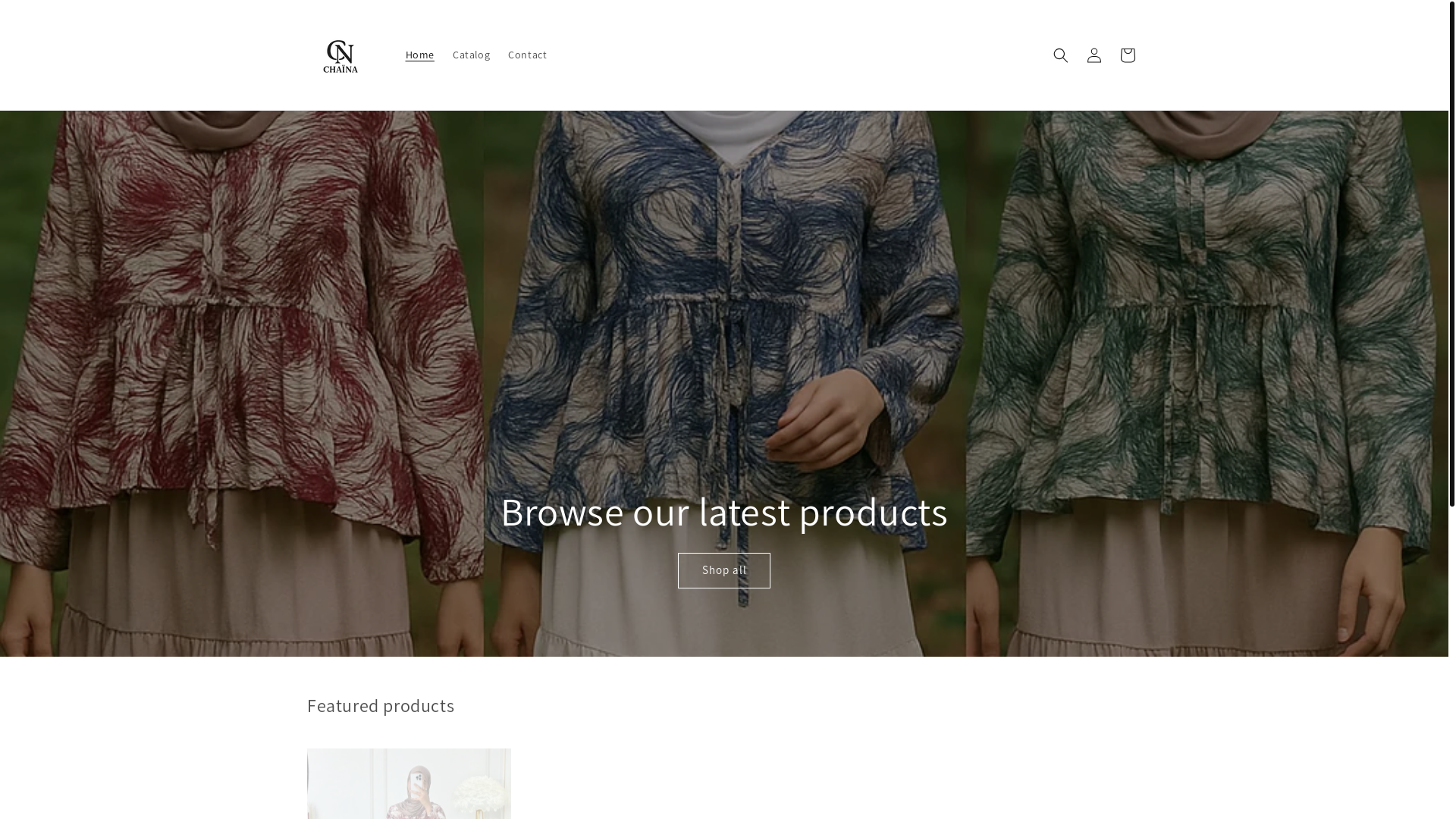 website screenshot of https://chainabrand.com/
