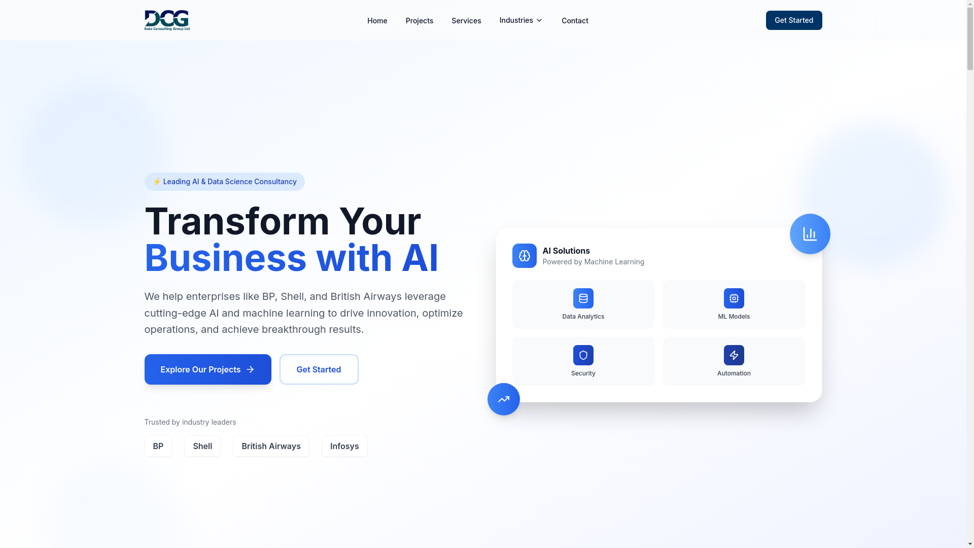 website screenshot of https://dcg-website.pages.dev/