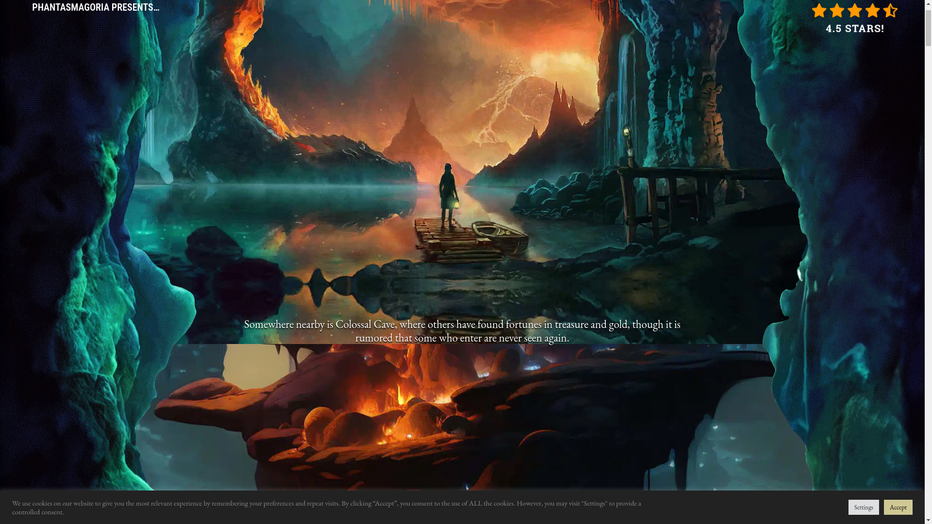 website screenshot of https://solvethecave.com/