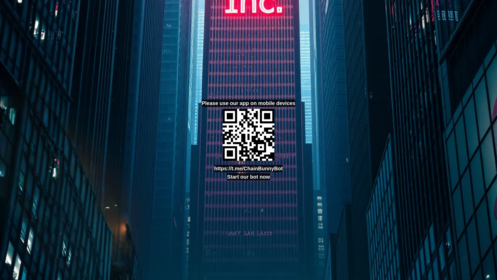 website screenshot of https://chainbunny.pages.dev/