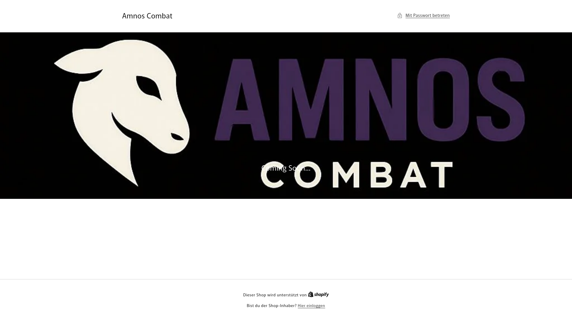 website screenshot of https://amnos.store/