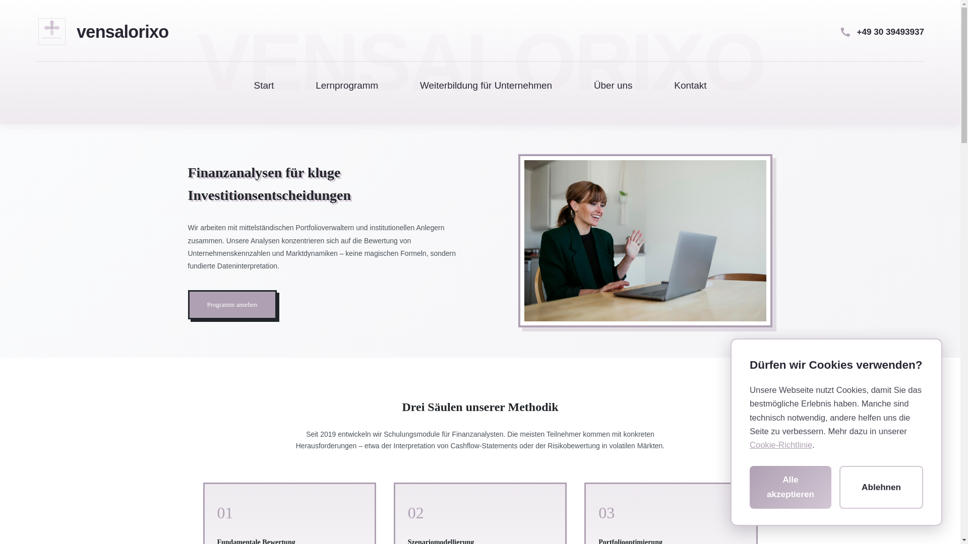 website screenshot of https://vensalorixo.com/