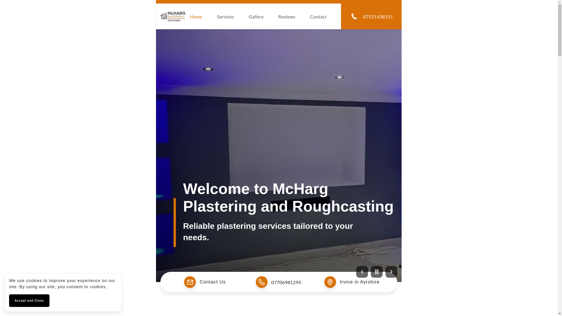website screenshot of https://mchargpr.co.uk/