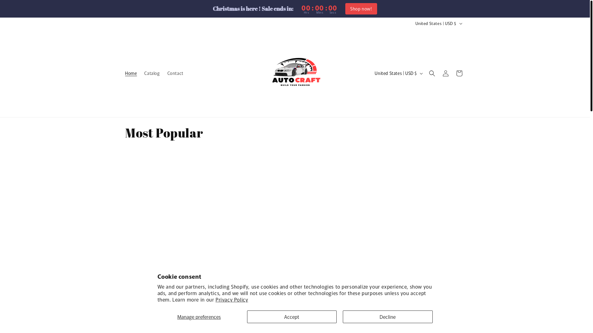 website screenshot of https://autocrafts.shop/