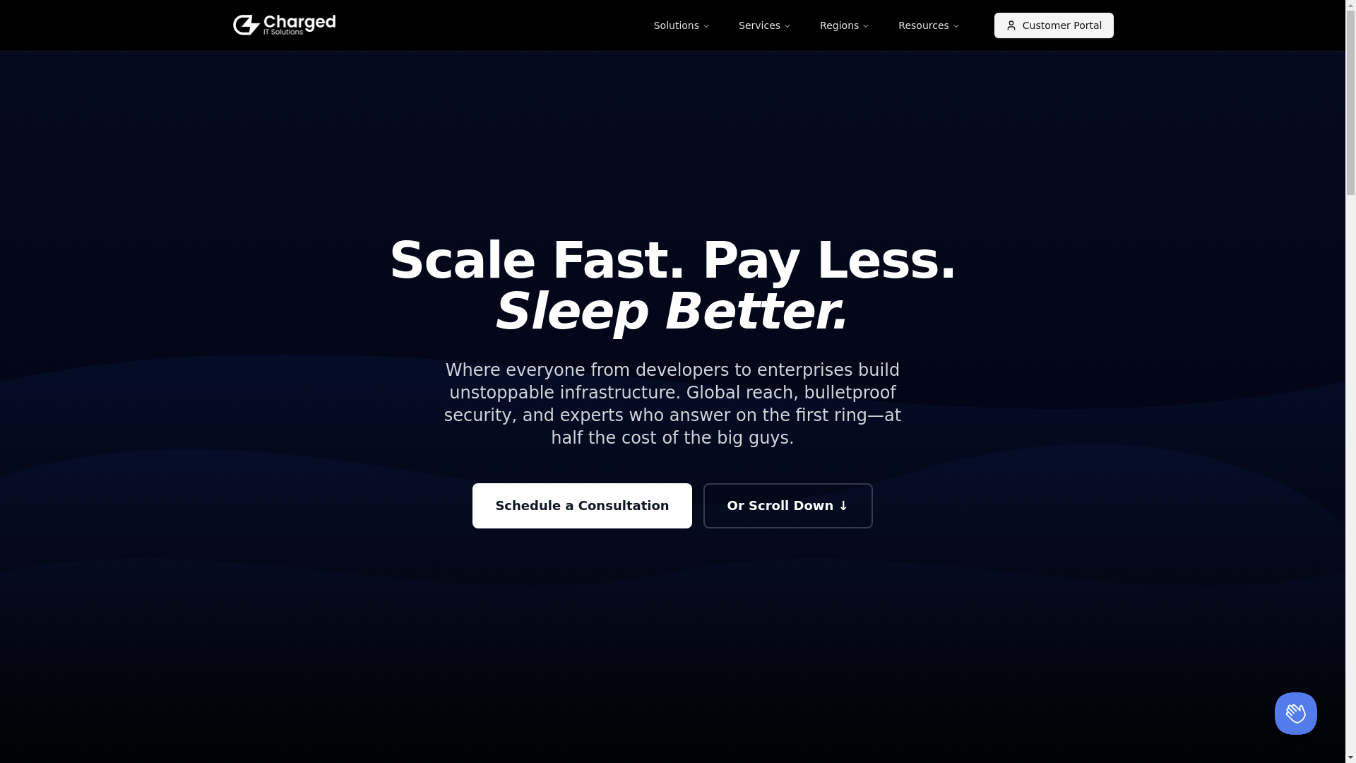 website screenshot of https://chargeditsolutions-com.pages.dev/