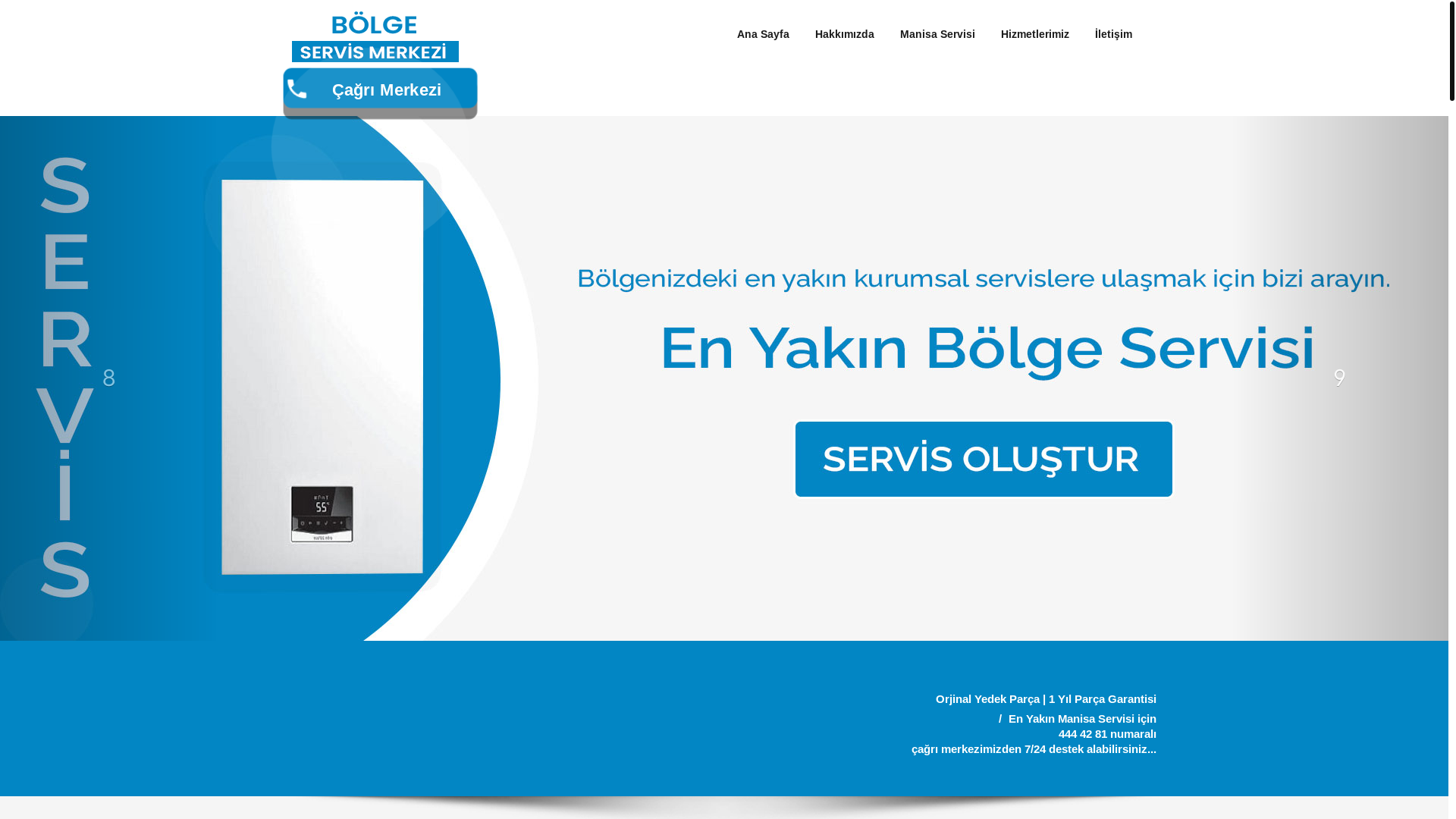 website screenshot of https://manisaservisiletisim.com/