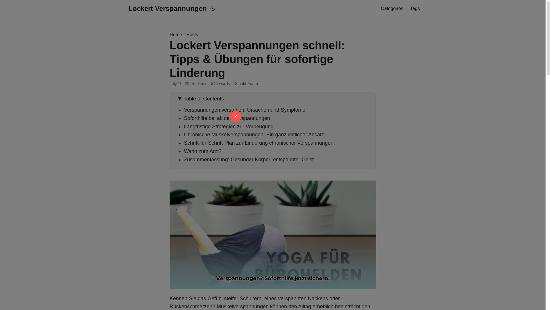 website screenshot of https://lockert-verspannungen.pages.dev/