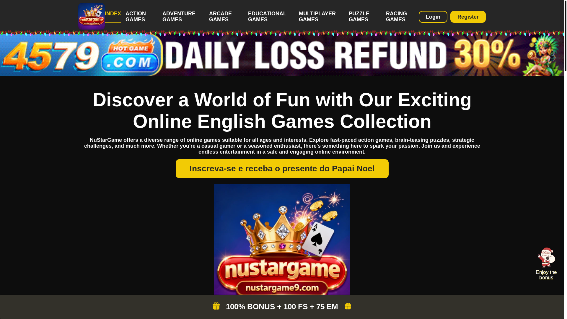 website screenshot of https://nustargame9.com/