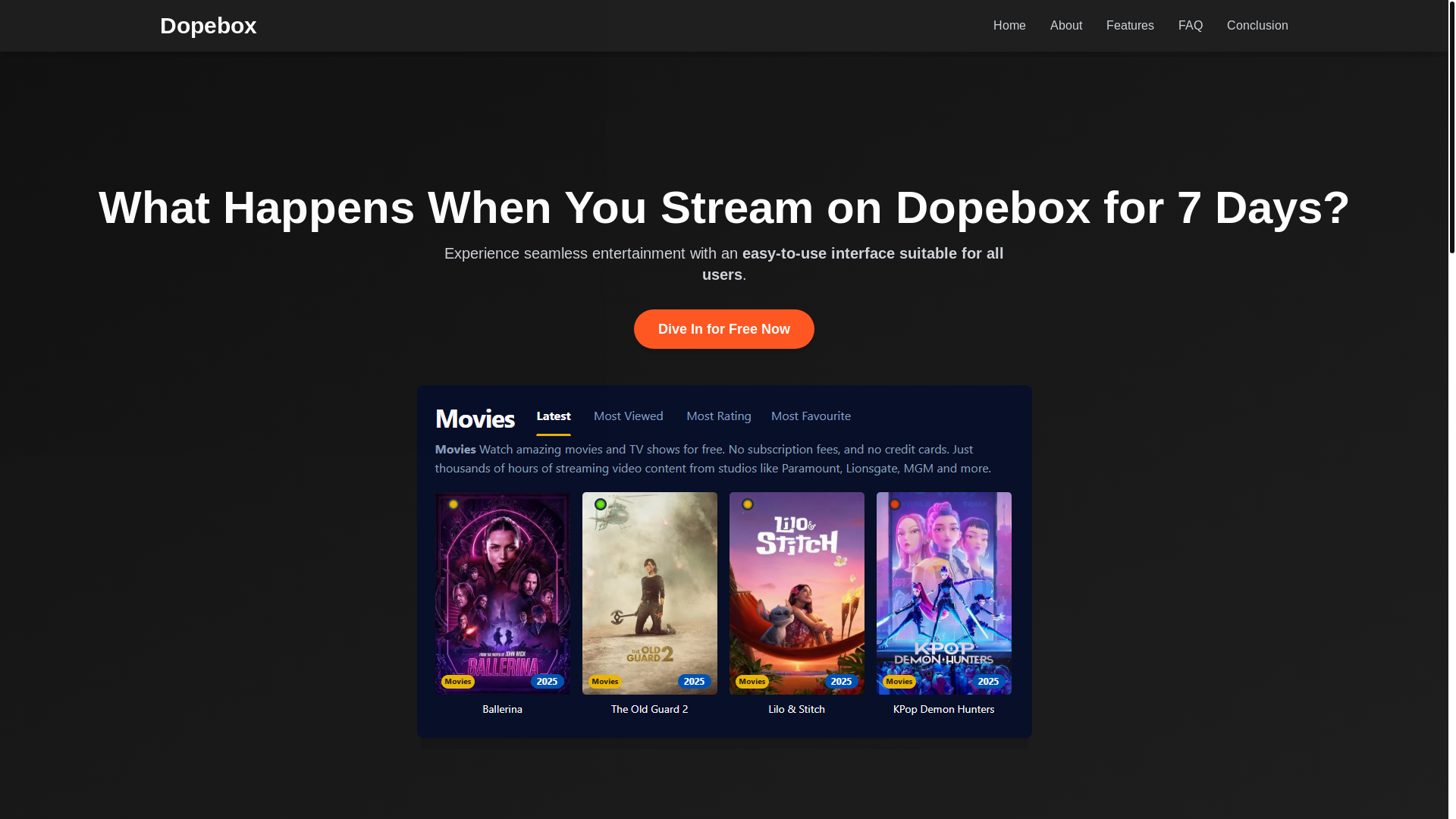website screenshot of https://dopebox-veqz.pages.dev/