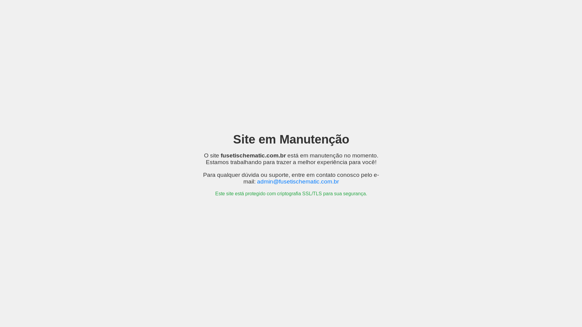 website screenshot of https://fusetischematic.com.br/