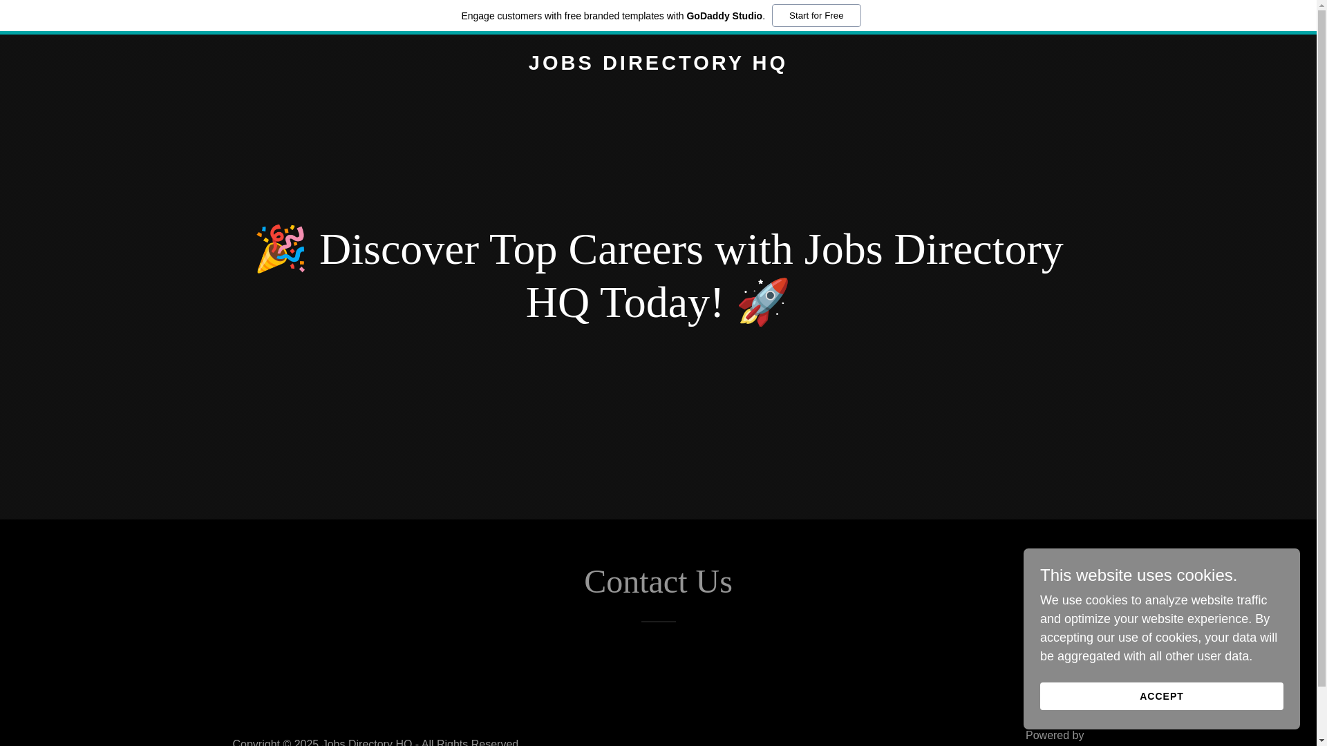 website screenshot of https://jobsdirectoryhq.com/
