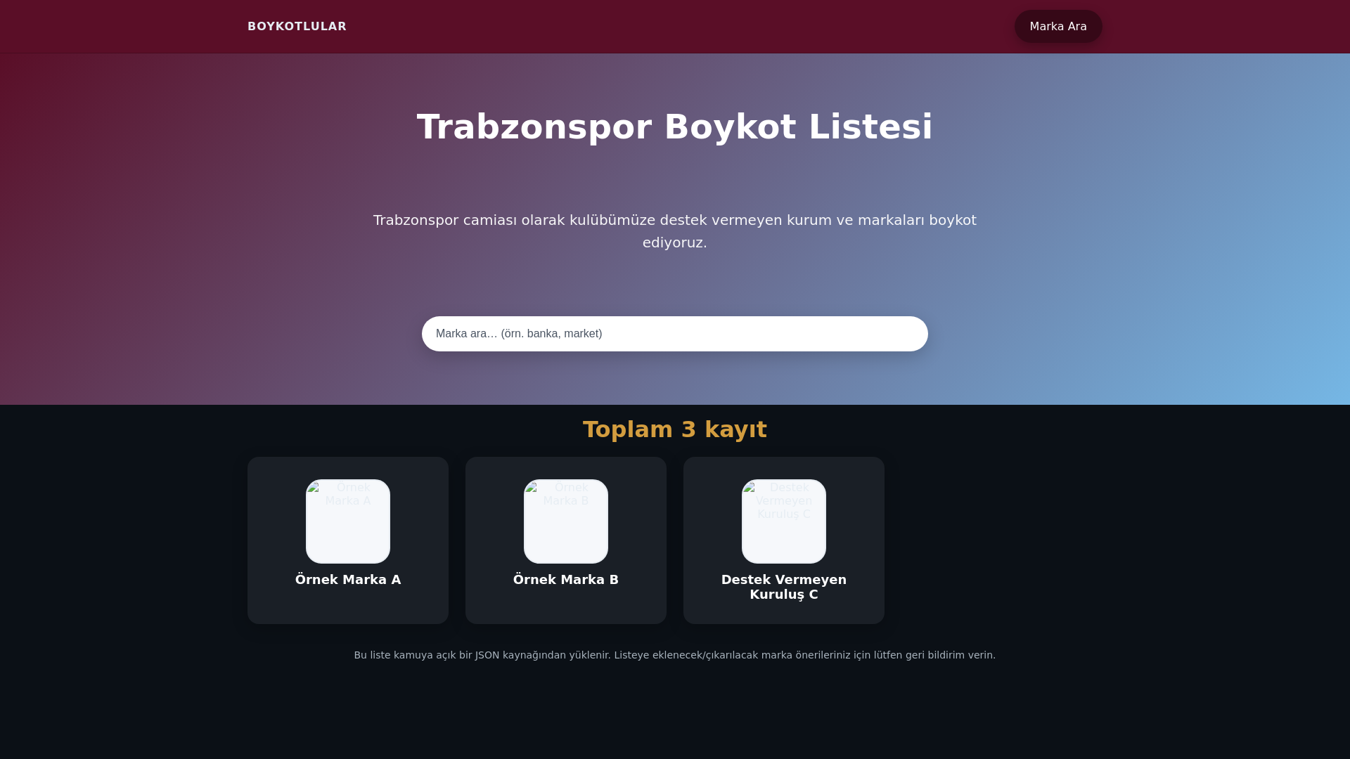 website screenshot of https://boykotlular.pages.dev/