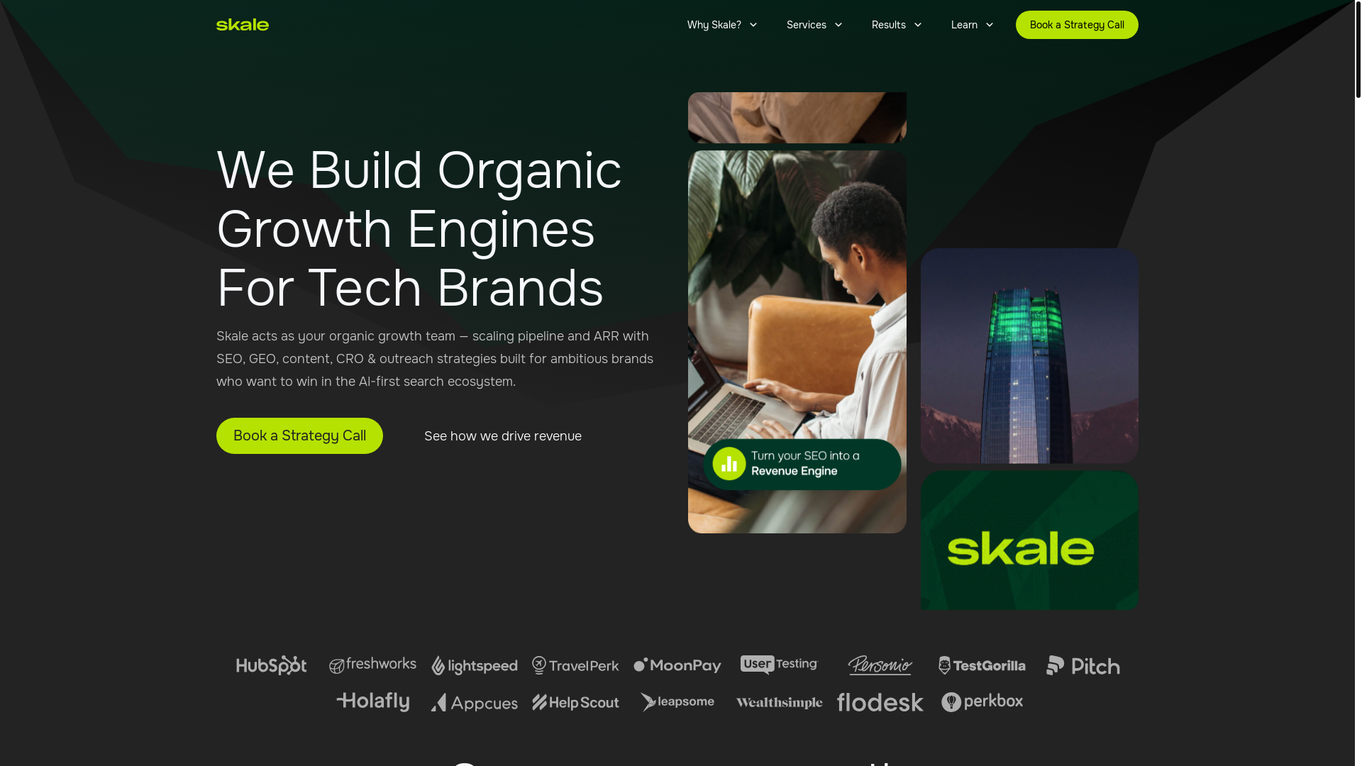 website screenshot of https://justskale.com/