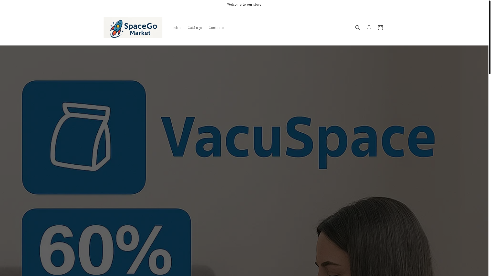website screenshot of https://spacegomarket.com/