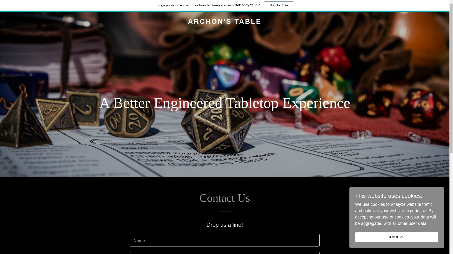 website screenshot of https://archonstable.com/