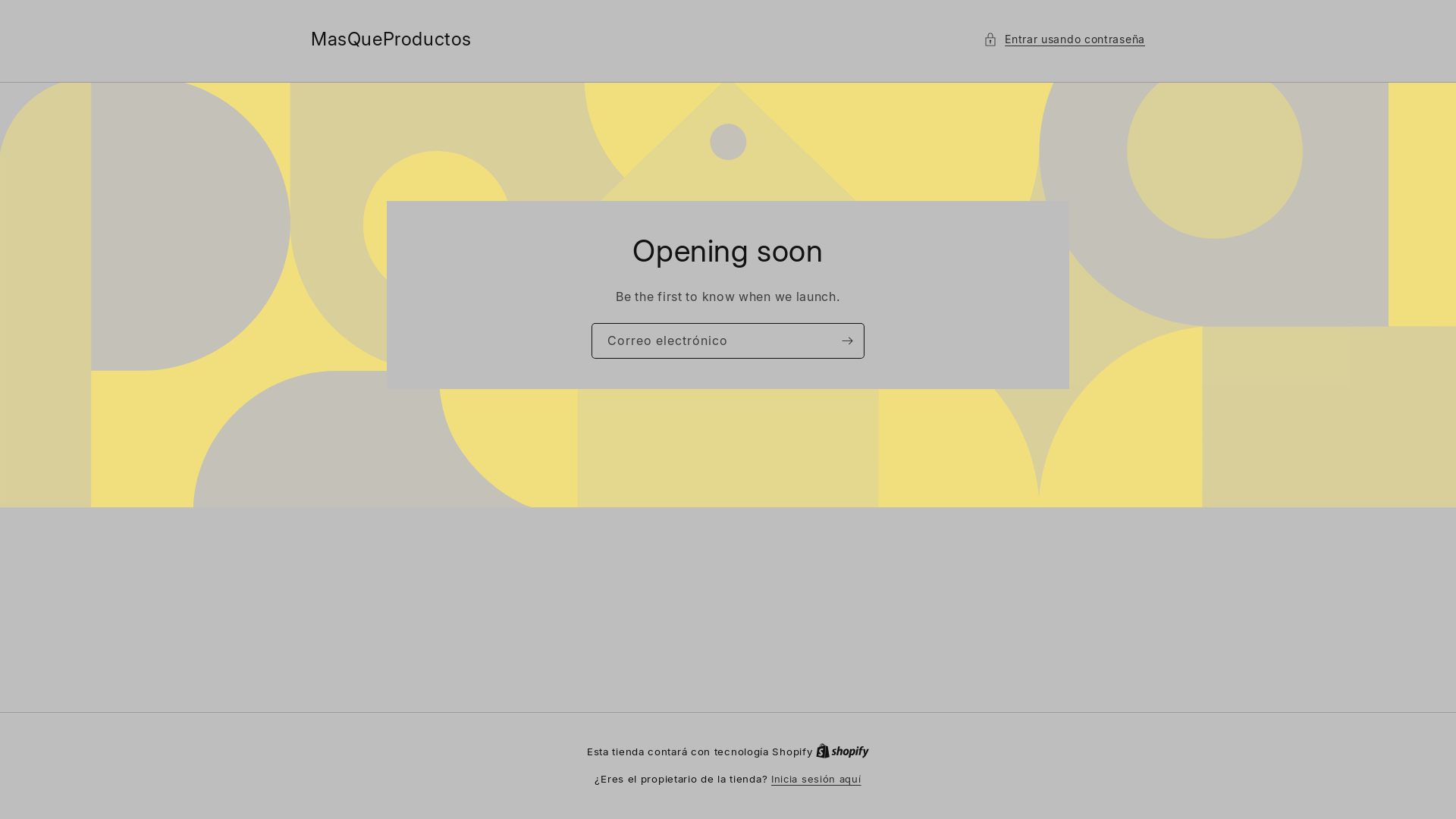 website screenshot of https://masqueproductos.es/
