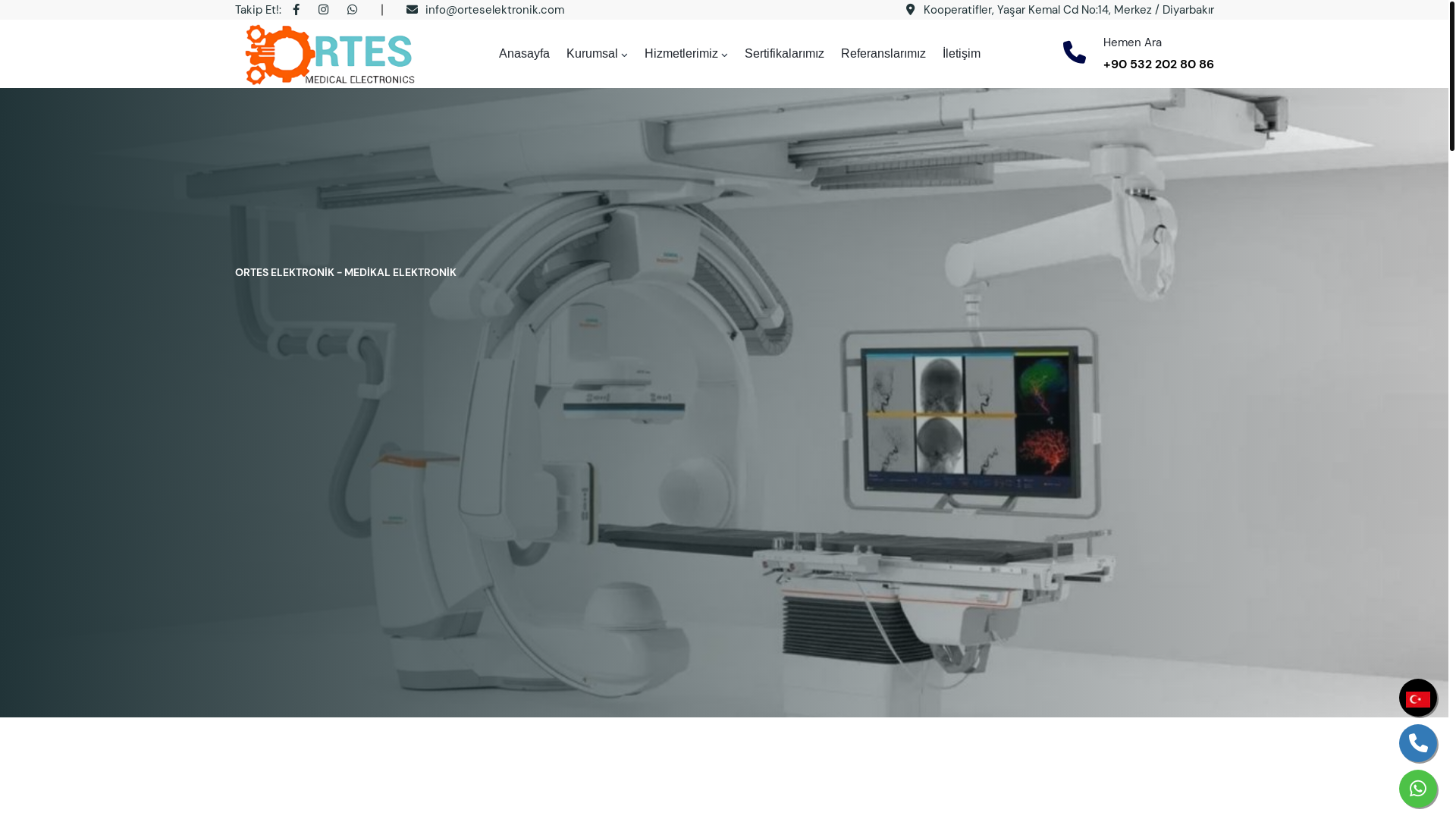 website screenshot of https://orteselektronik.com.tr/