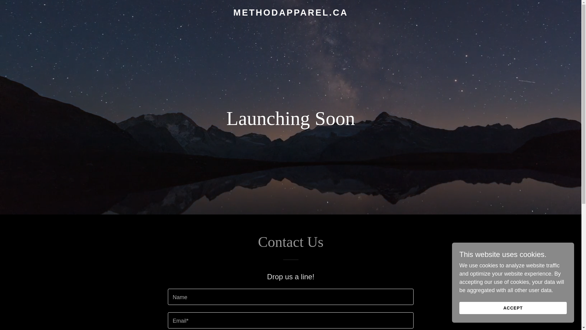 website screenshot of https://methodapparel.ca/