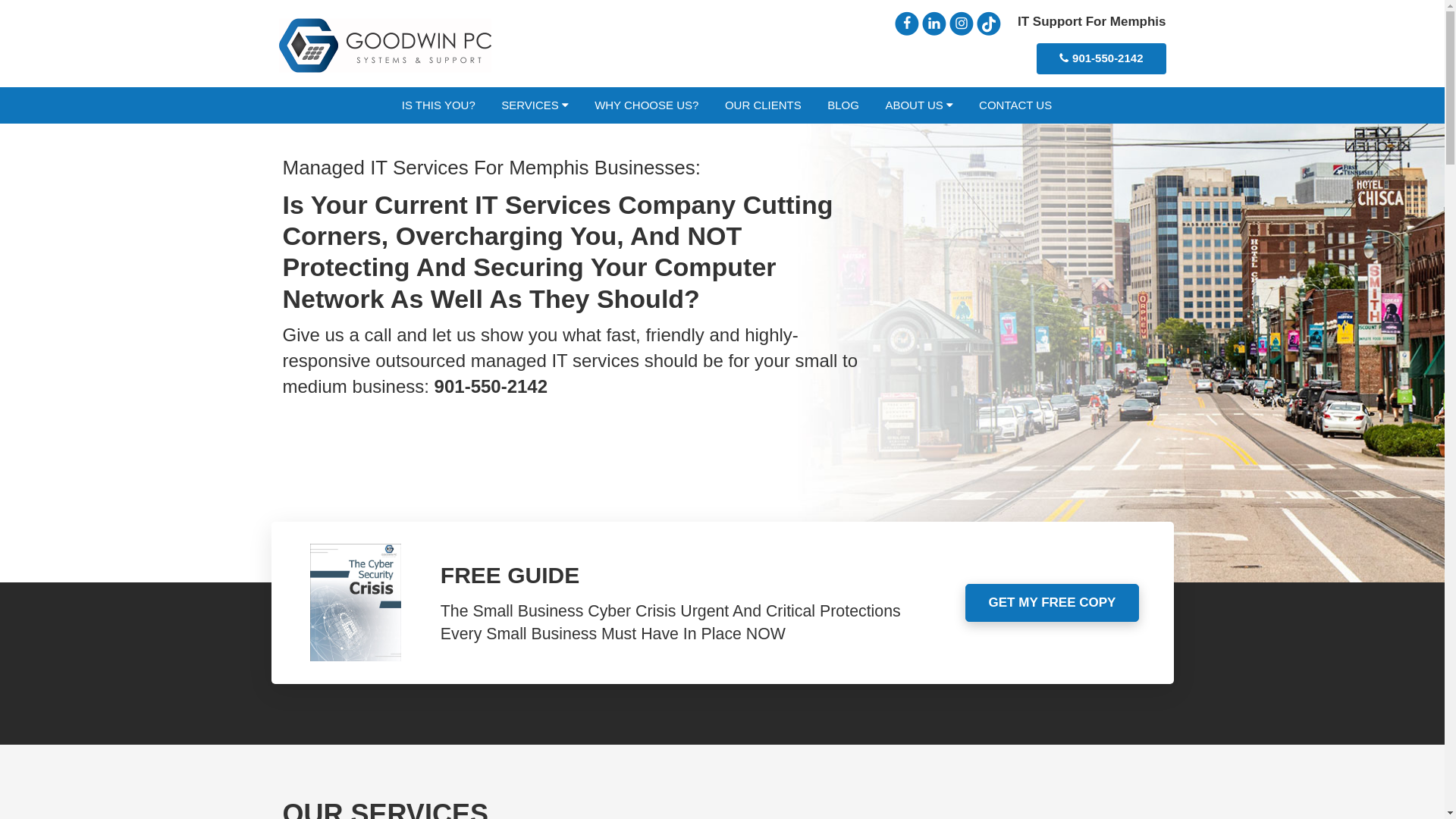 website screenshot of https://goodwinpcservices.com/