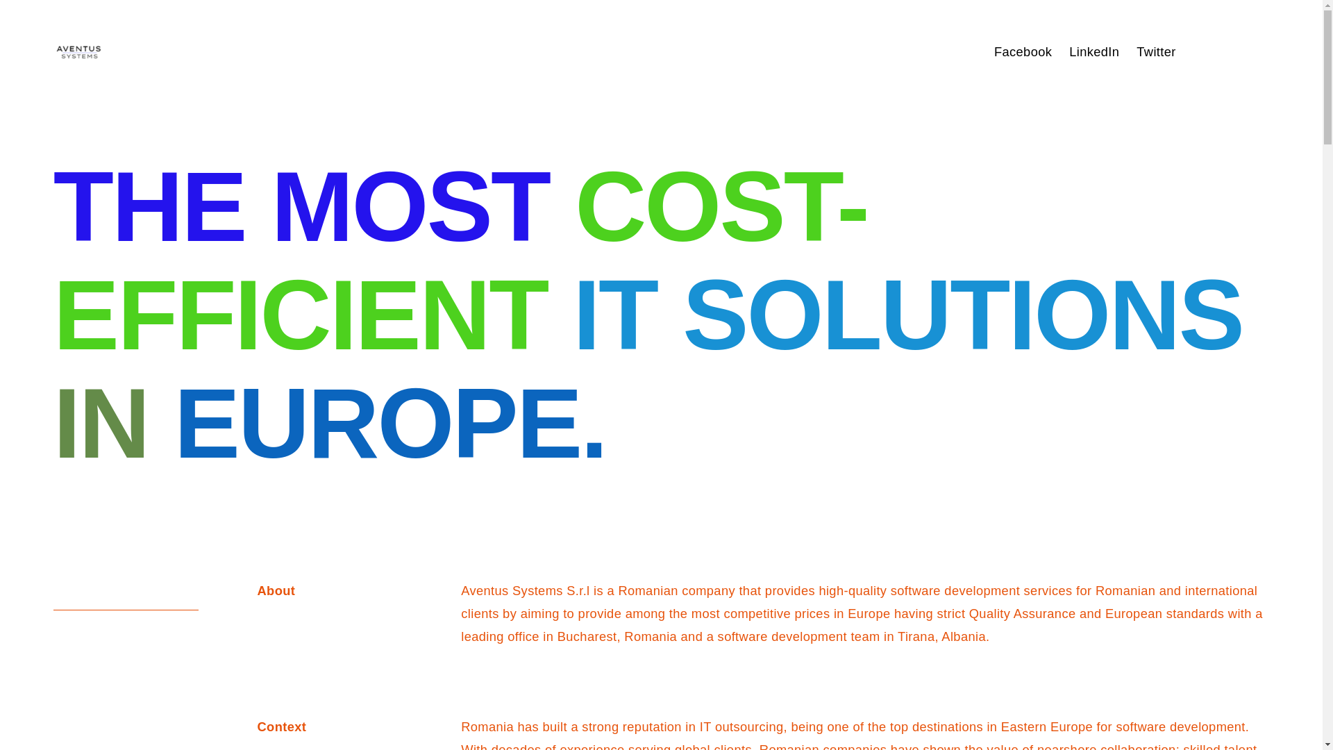 website screenshot of https://aventus-systems.com/