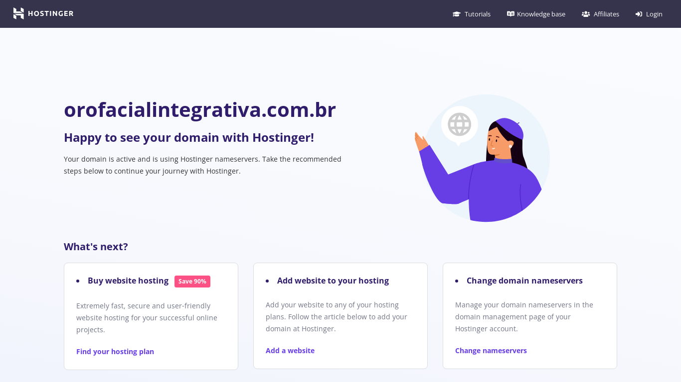 website screenshot of https://orofacialintegrativa.com.br/