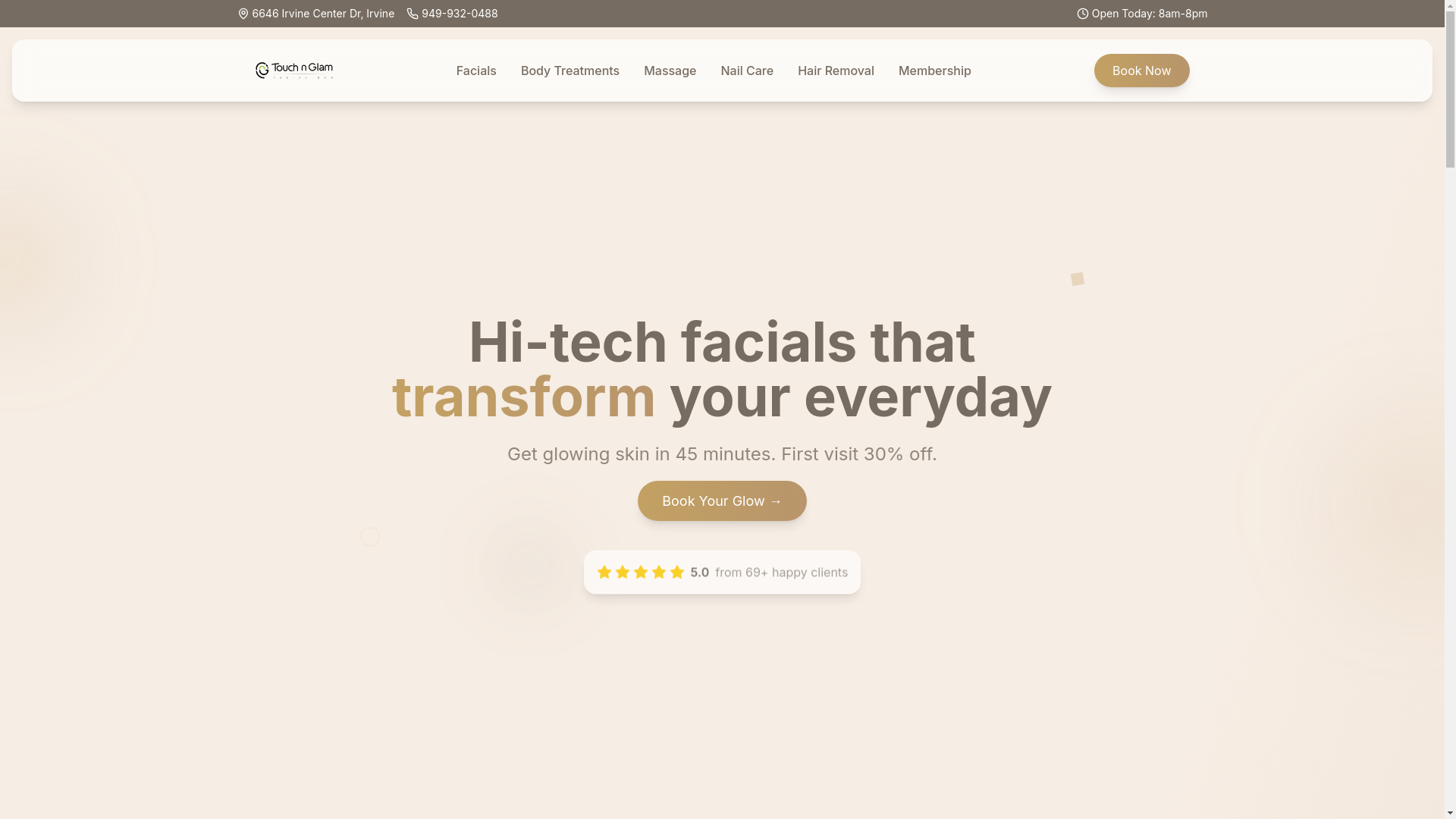 website screenshot of https://touchnglam.pages.dev/
