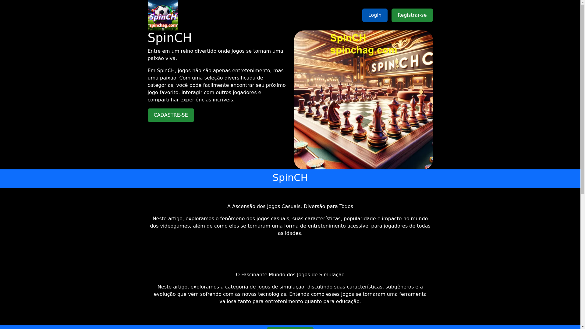 website screenshot of https://spinchag.com/