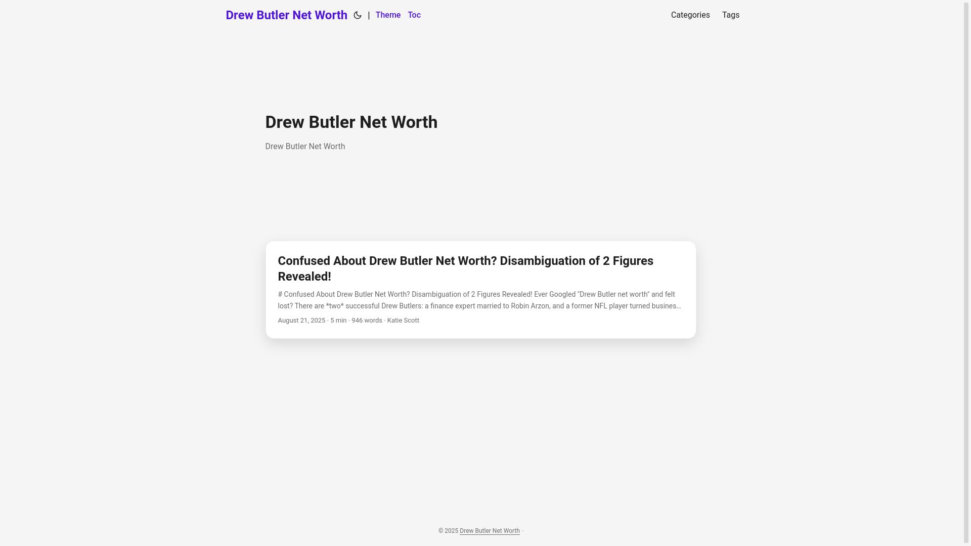 website screenshot of https://drew-butler-net-worth.pages.dev/
