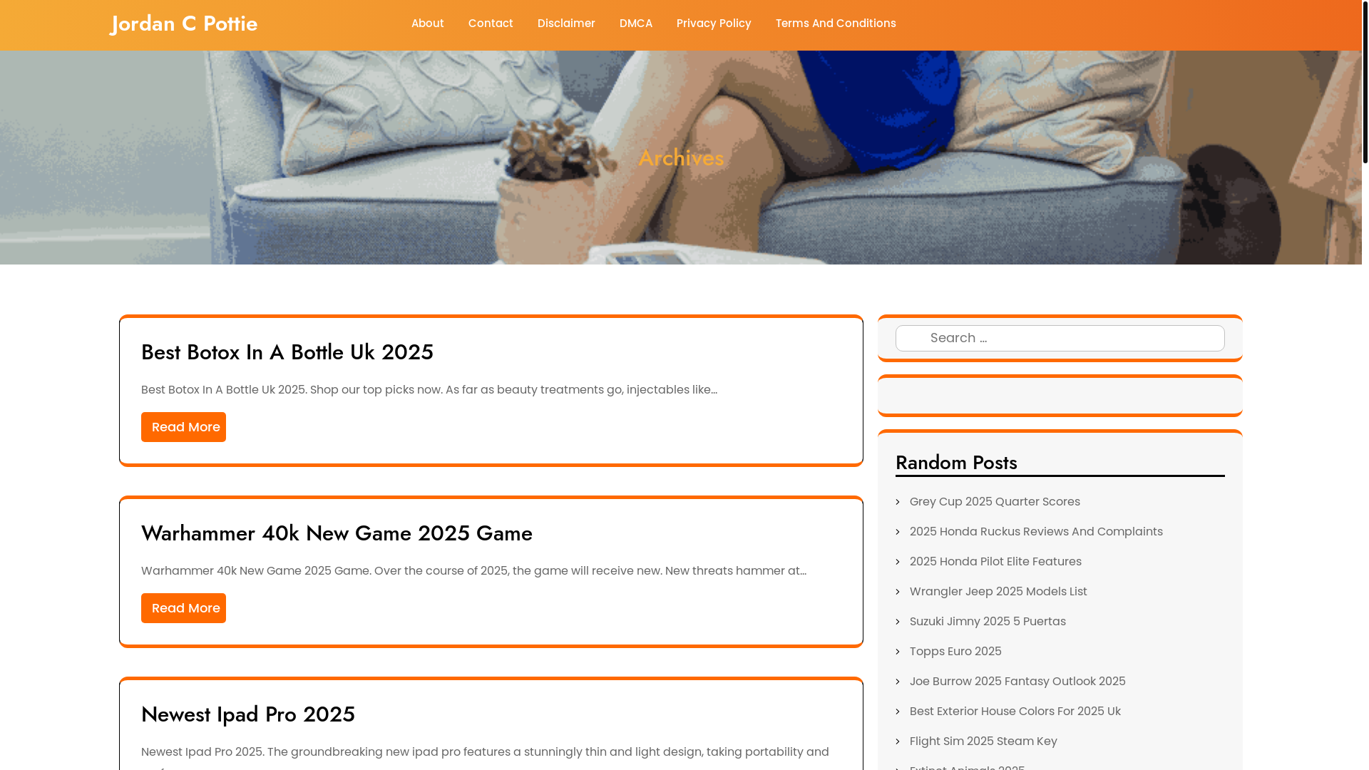 website screenshot of https://jordancpottie.pages.dev/