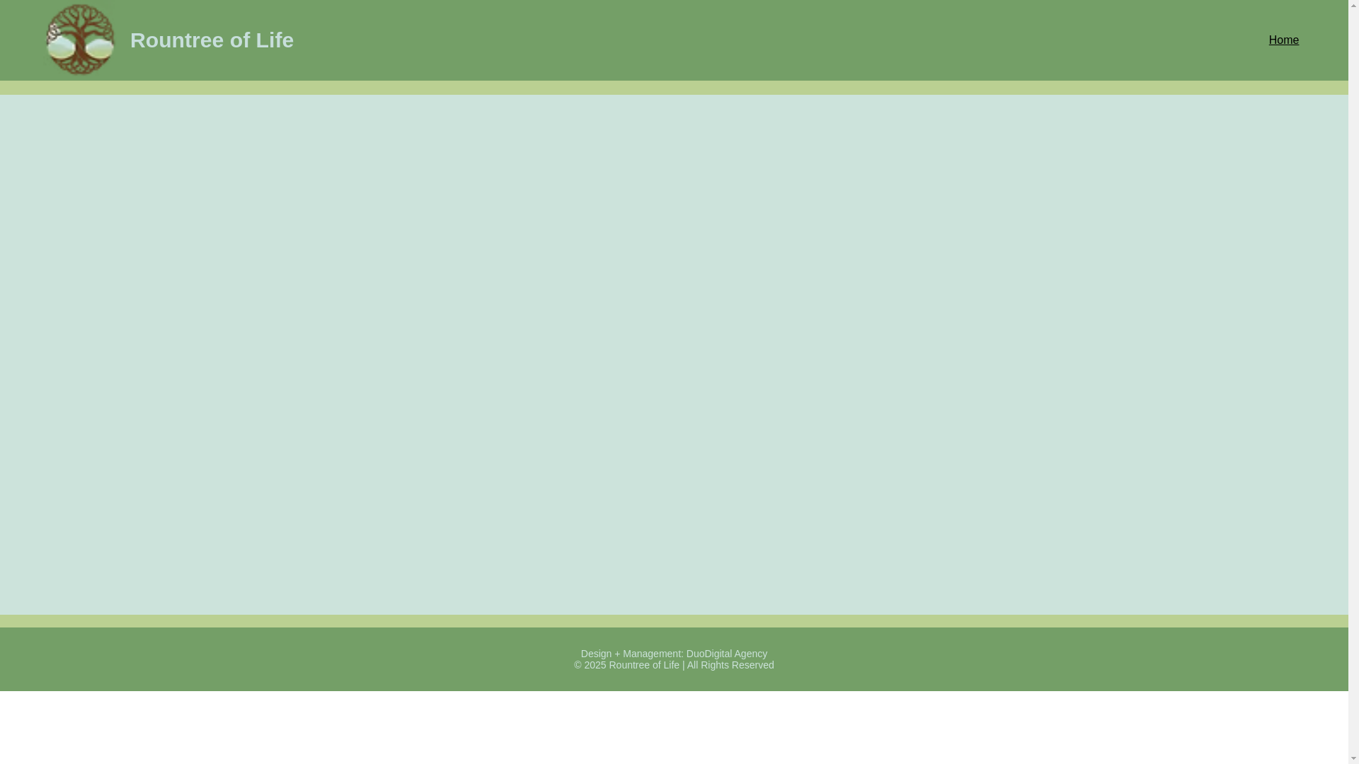 website screenshot of https://rountreeoflife.com/