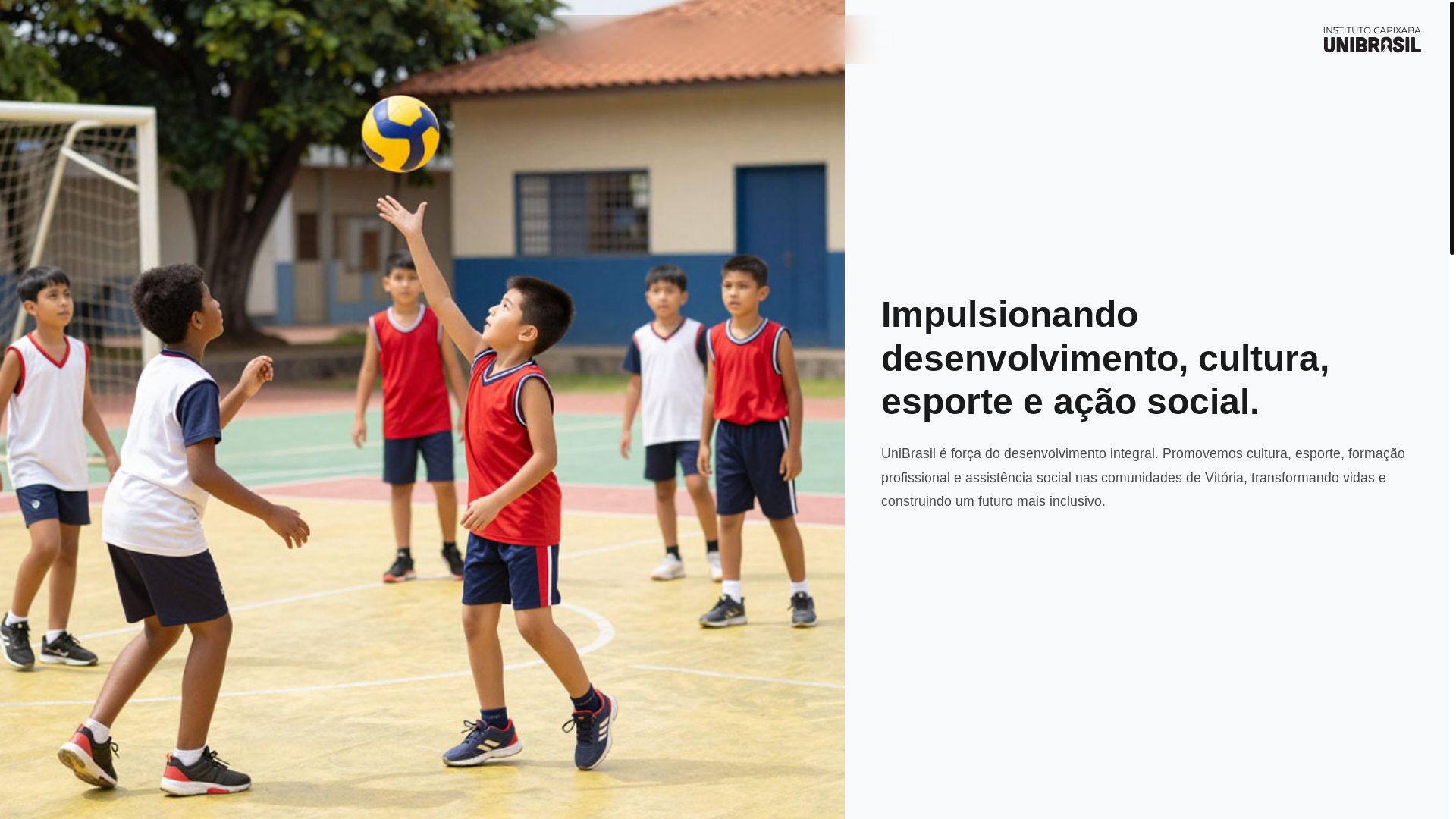 website screenshot of https://institutocapixaba.org.br/