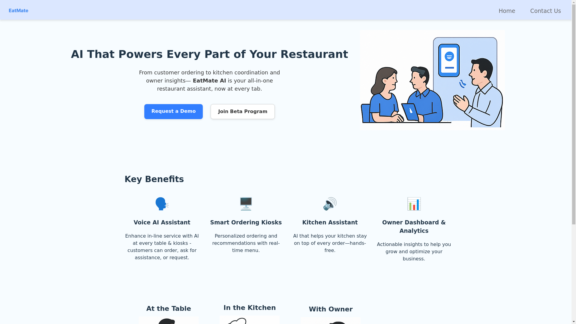 website screenshot of https://eatmate-web.pages.dev/