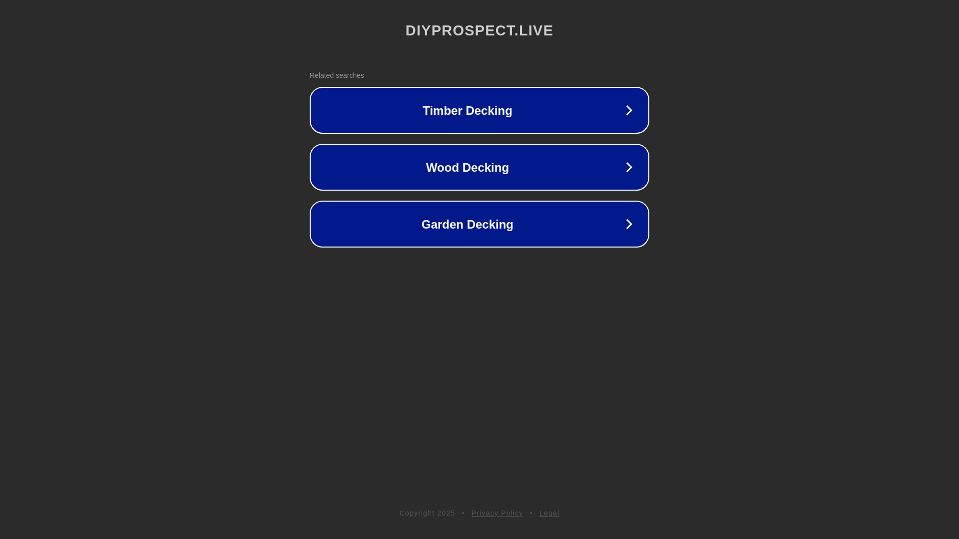website screenshot of https://diyprospect.live/