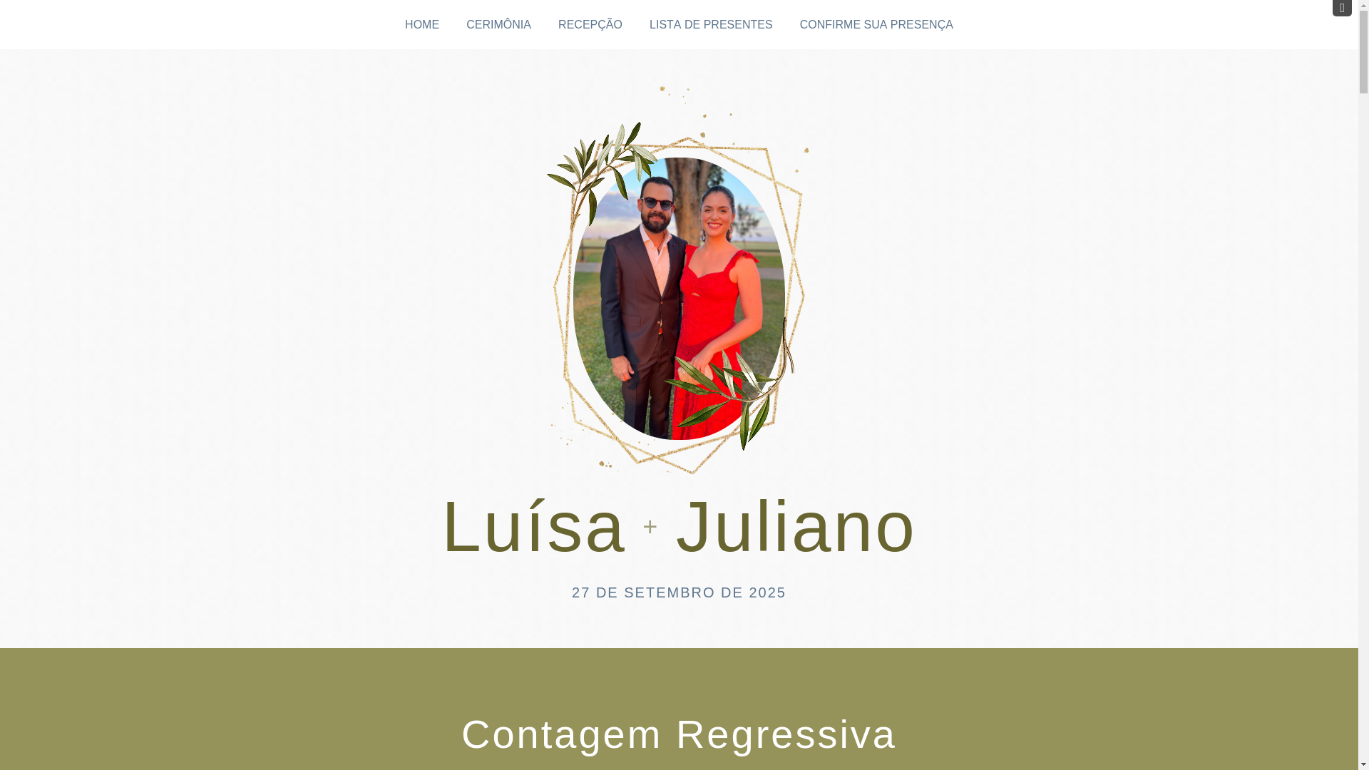 website screenshot of https://luisaejuliano.com.br/