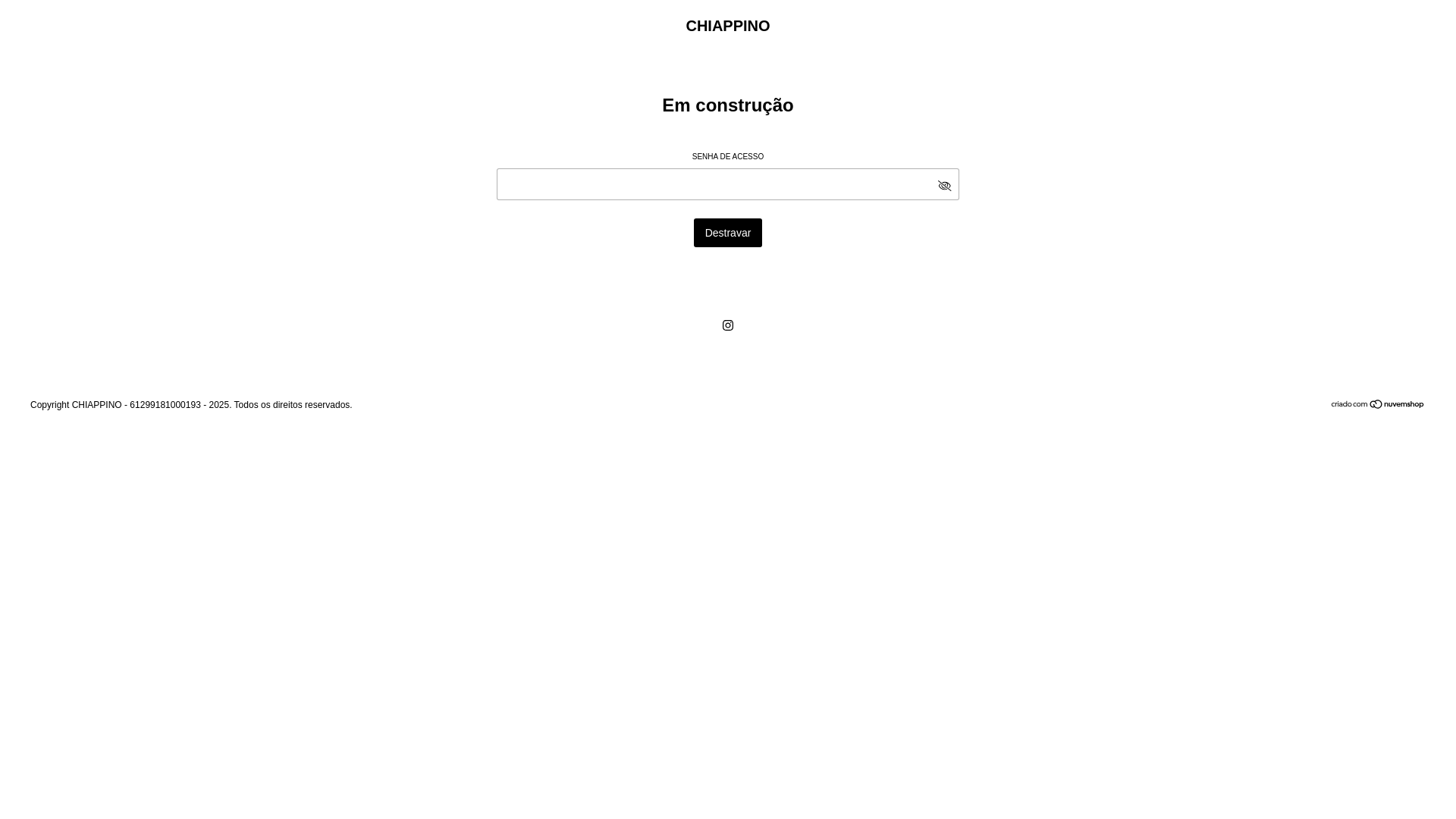 website screenshot of https://chiappino.com.br/