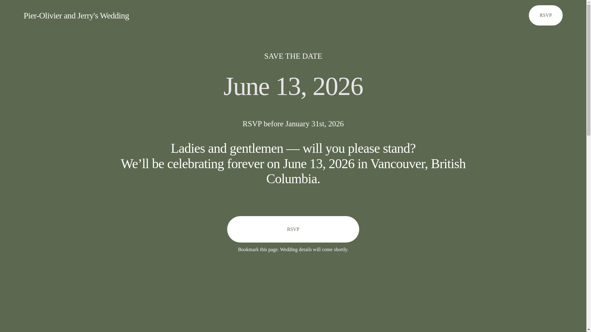 website screenshot of https://pierolivierandjerry.ca/