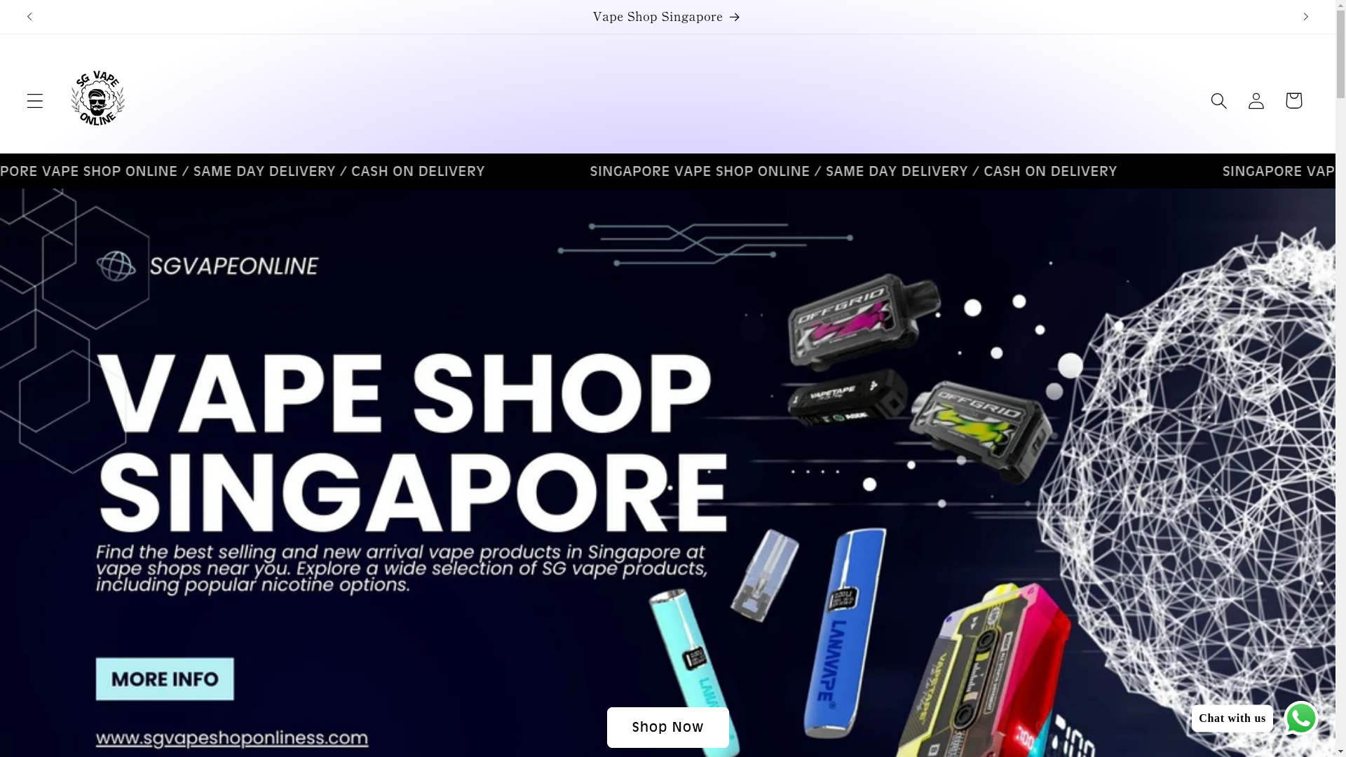 website screenshot of https://sgvapeshoponlinesssss.com/