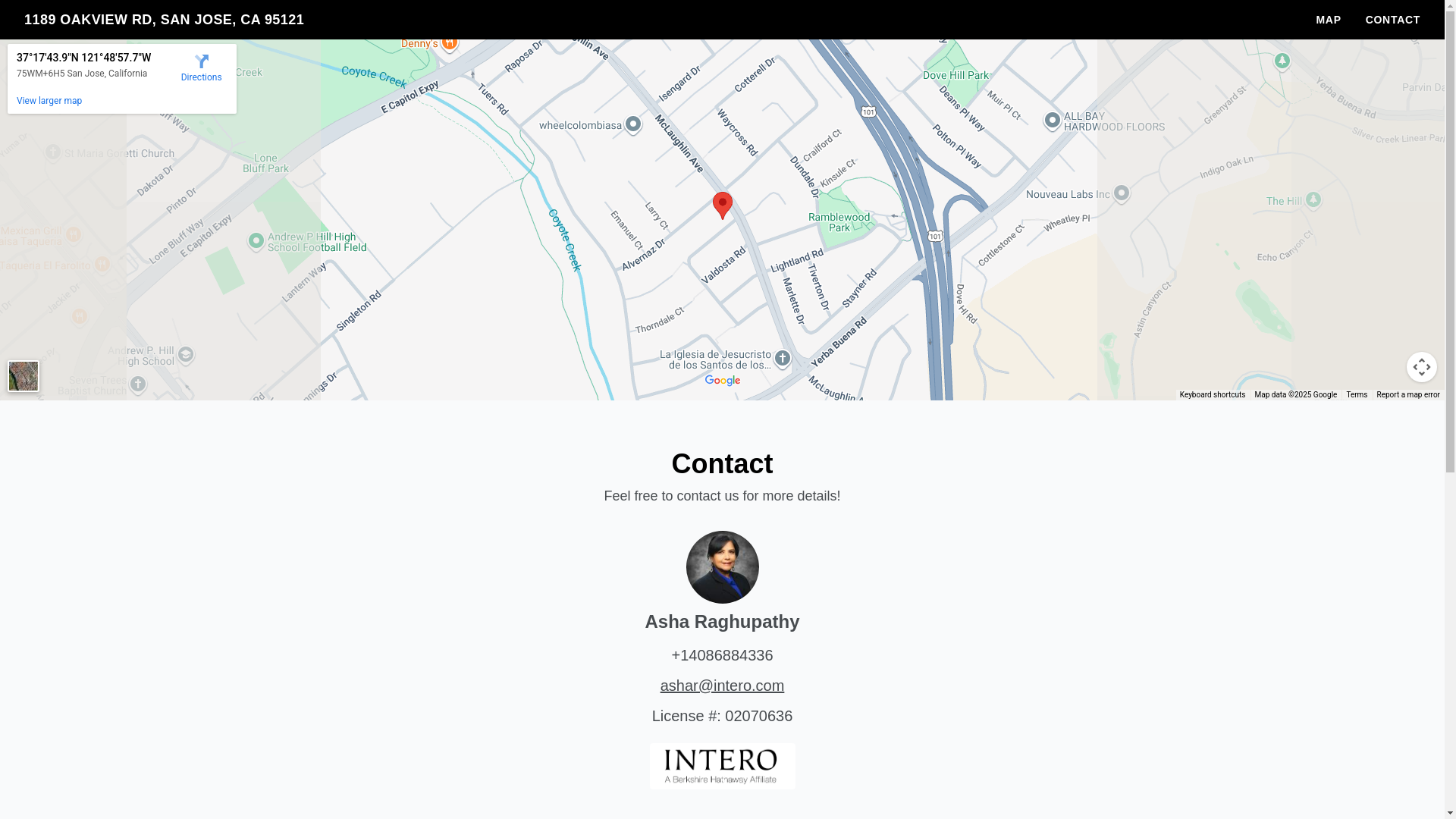 website screenshot of https://1189oakviewrd.com/