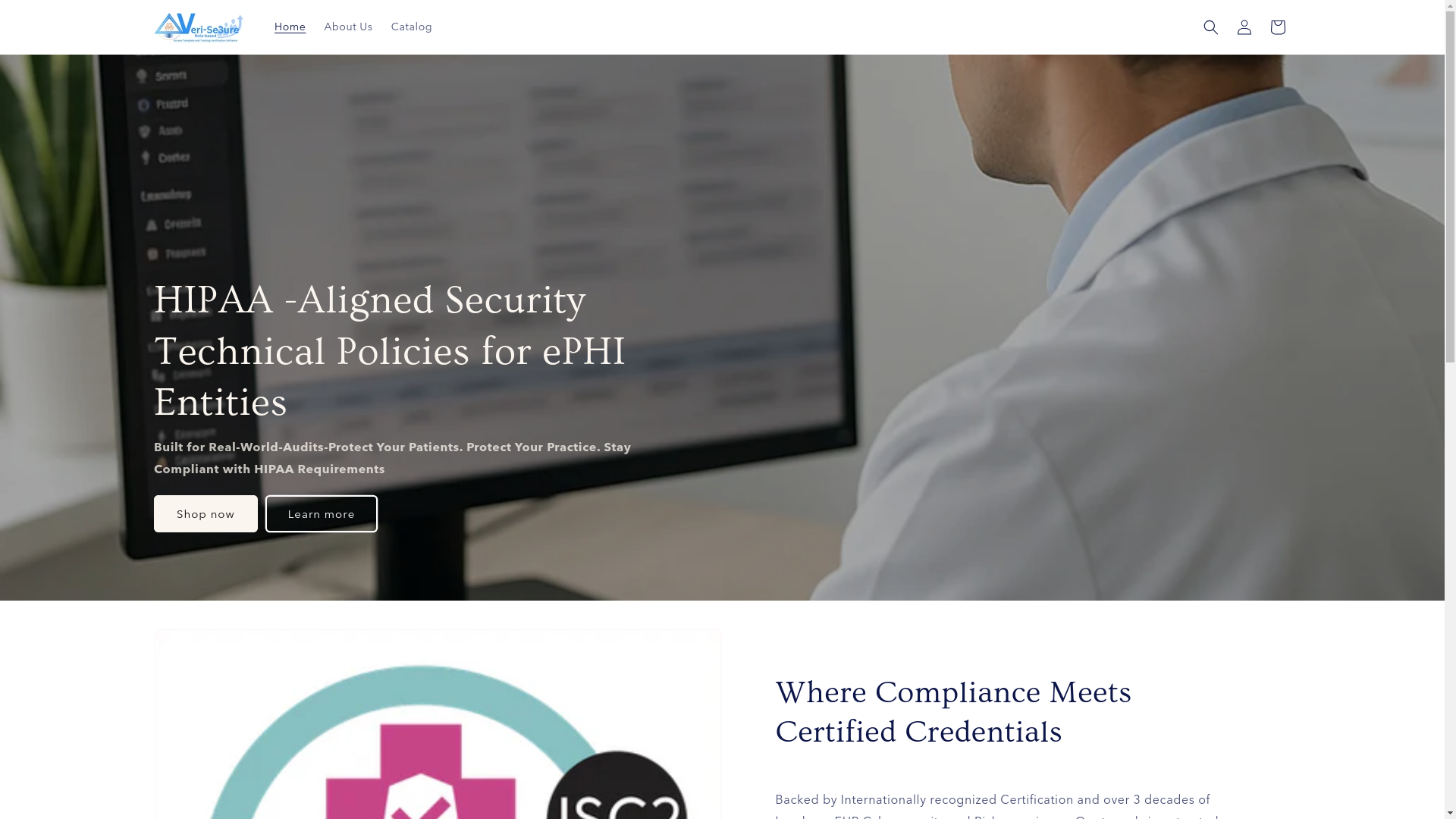 website screenshot of https://veri-se3ure-policies.com/