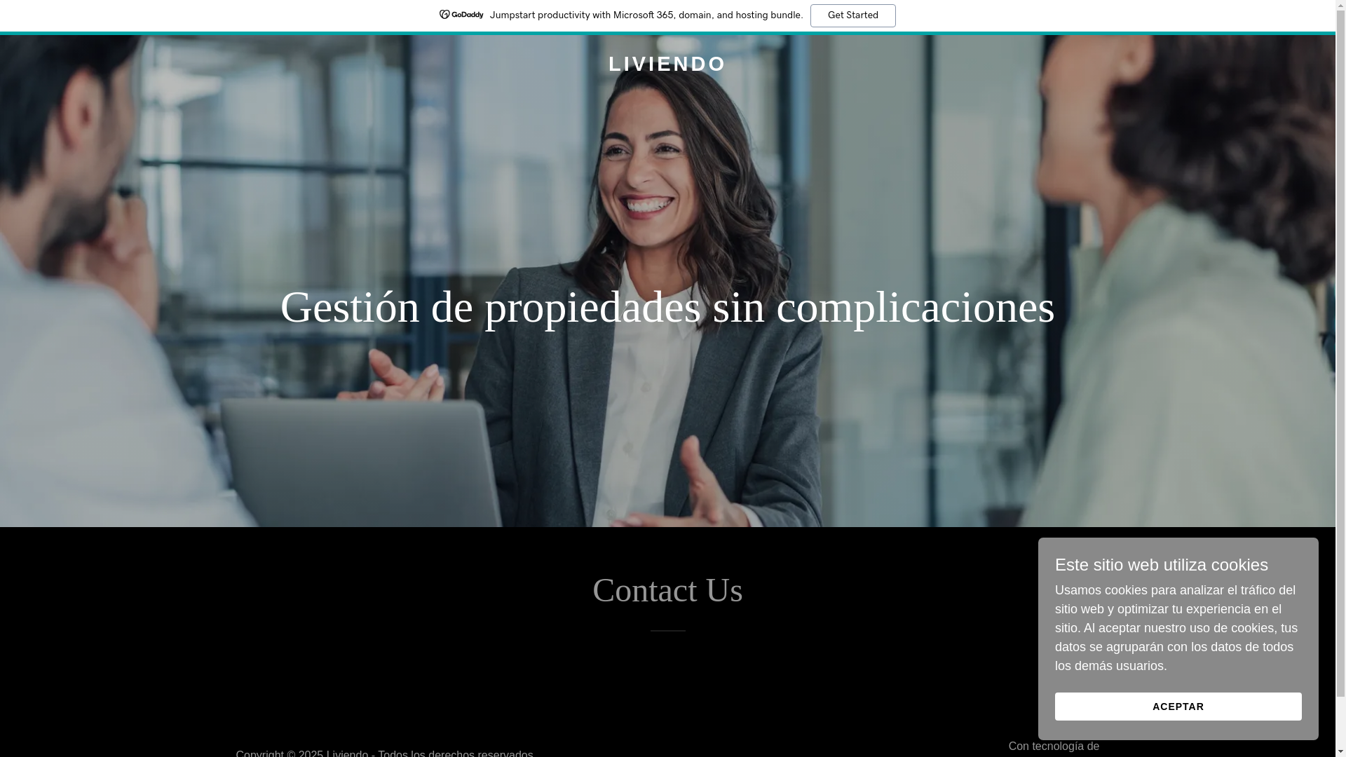 website screenshot of https://liviendo.com/