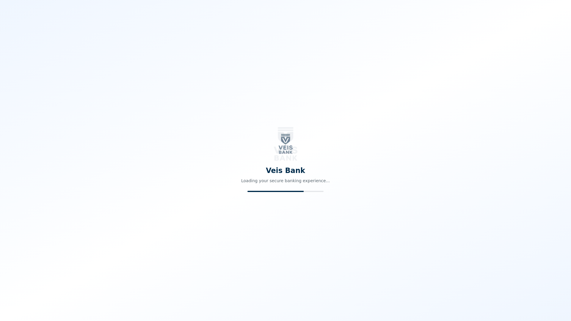 website screenshot of https://veisbank.com/