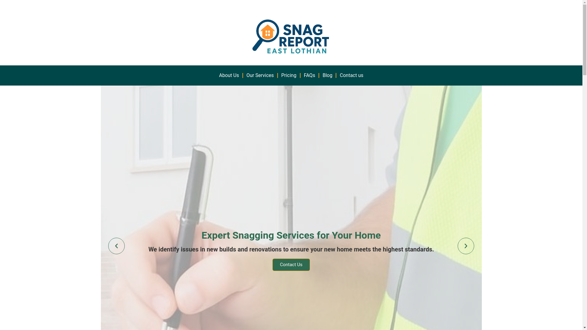website screenshot of https://snagreporteastlothian.co.uk/