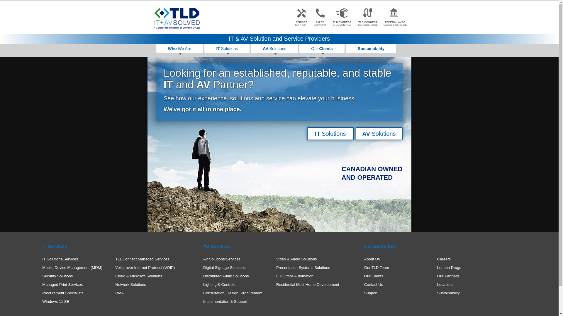 website screenshot of https://tld.com/