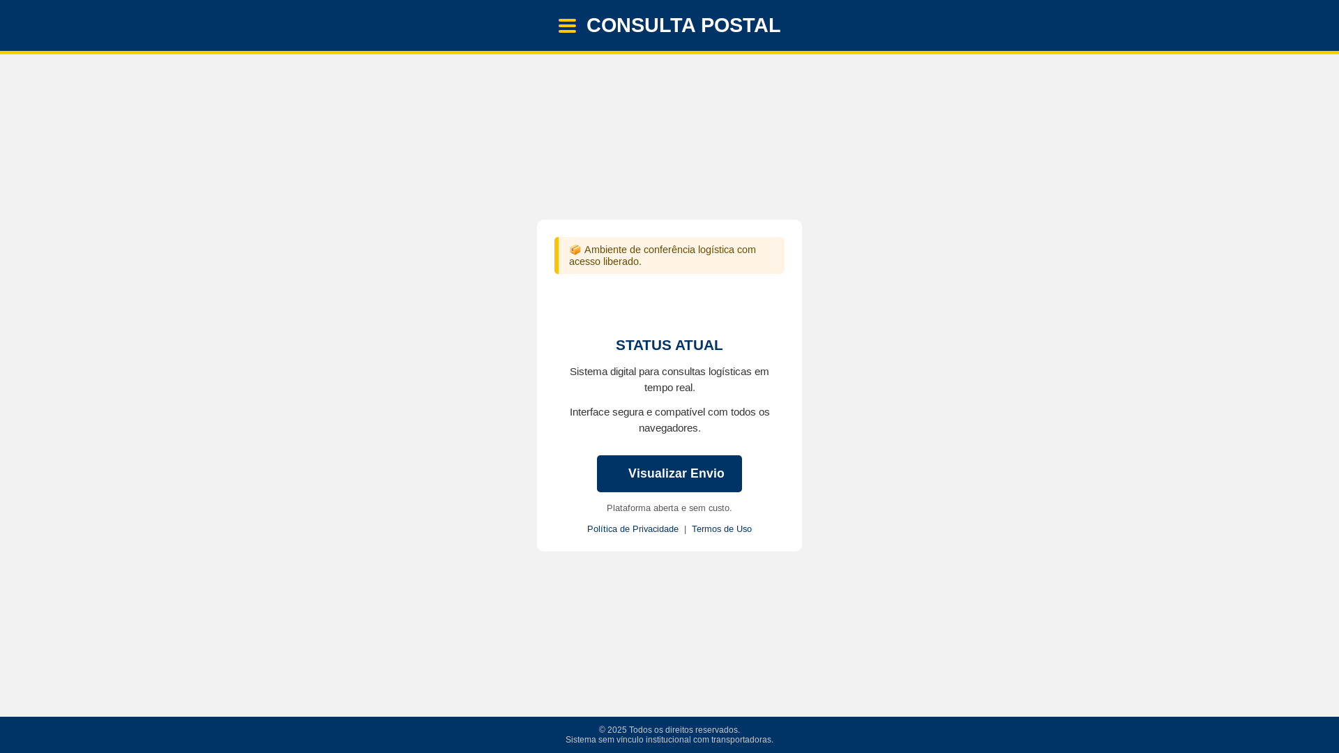 website screenshot of https://visualtransporte.site/