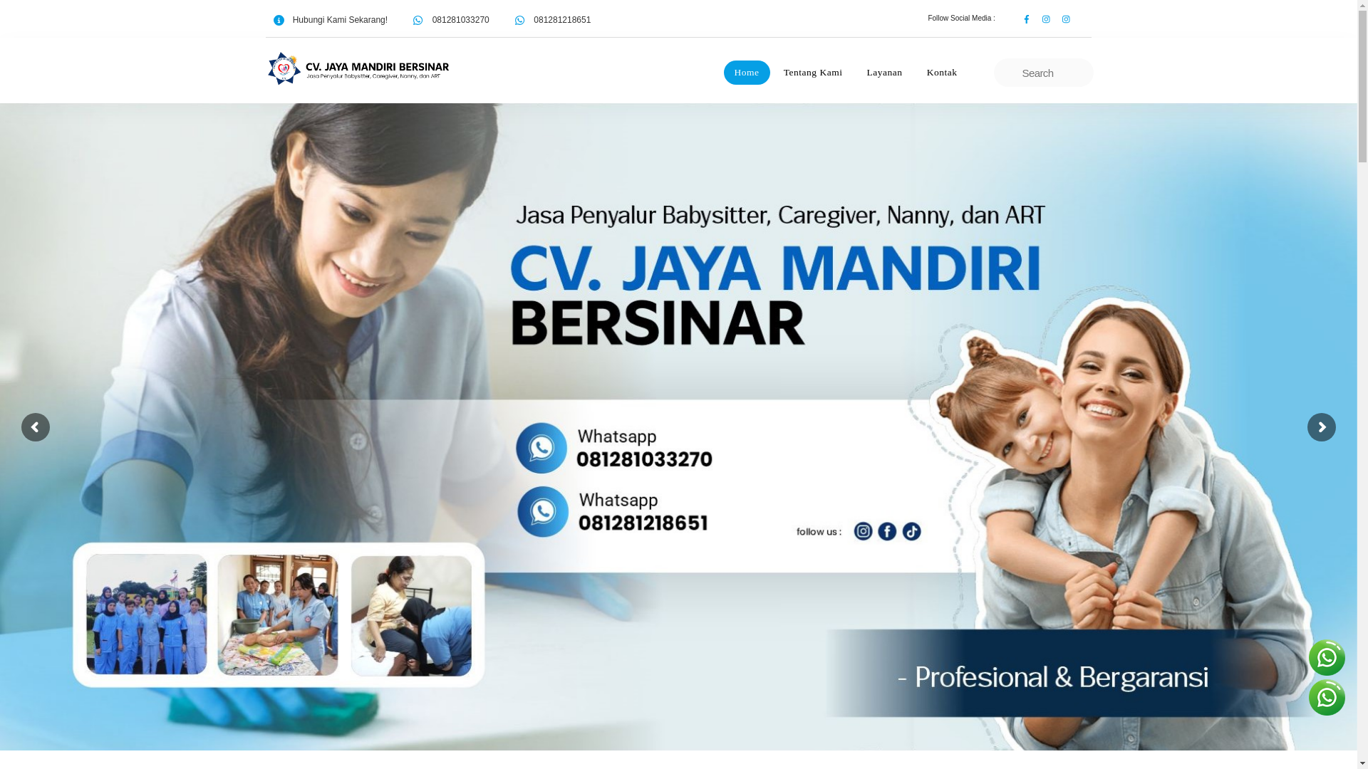 website screenshot of https://cvjayamandiribersinar.com/
